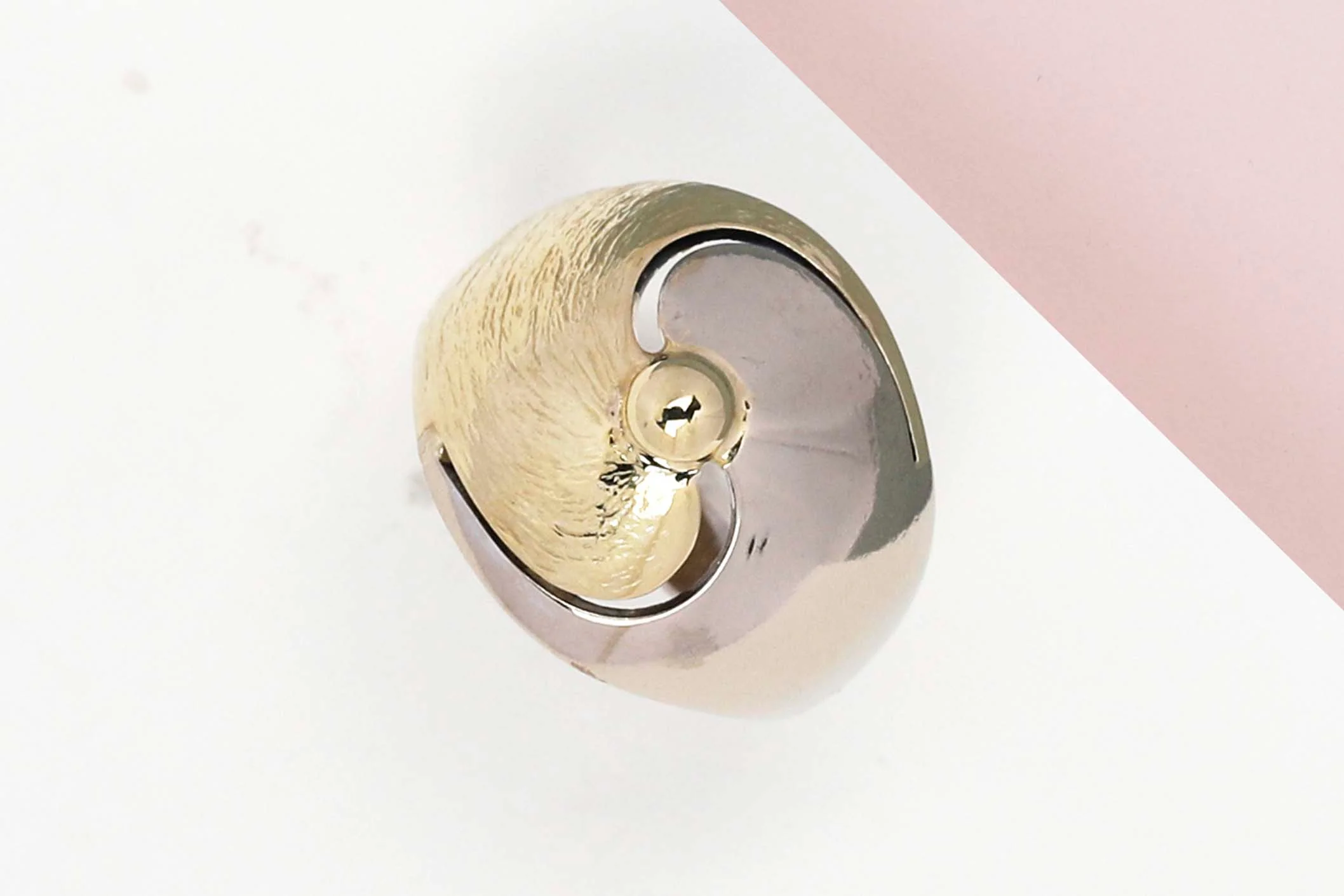 14ct. Yellow and White Gold Ring