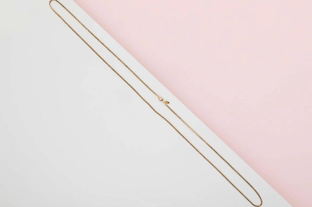 18ct Yellow Gold Necklace - 60,5 CM - Image 2