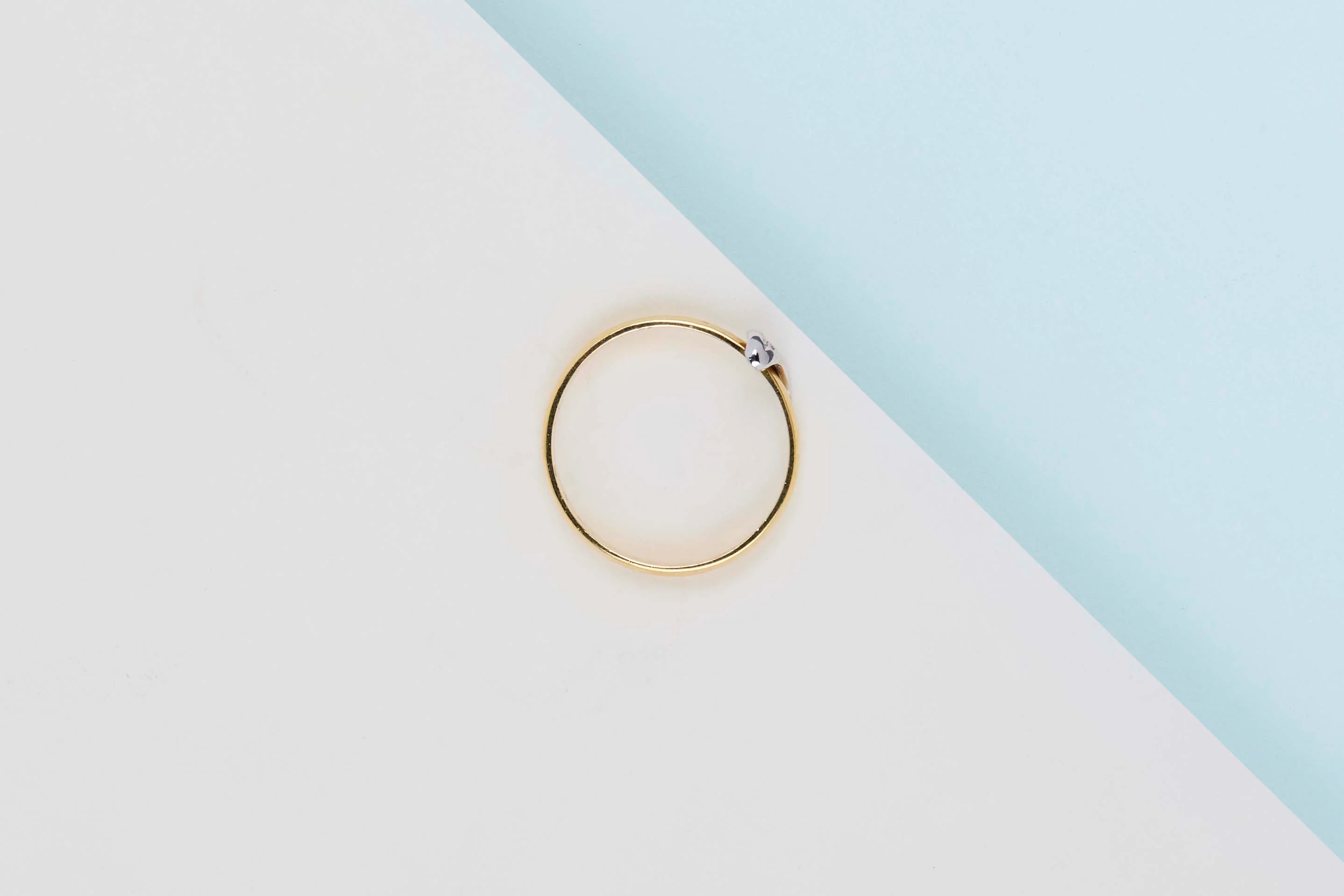 18ct. Yellow and White Gold Ring - Diamond - Size 55 - Image 3