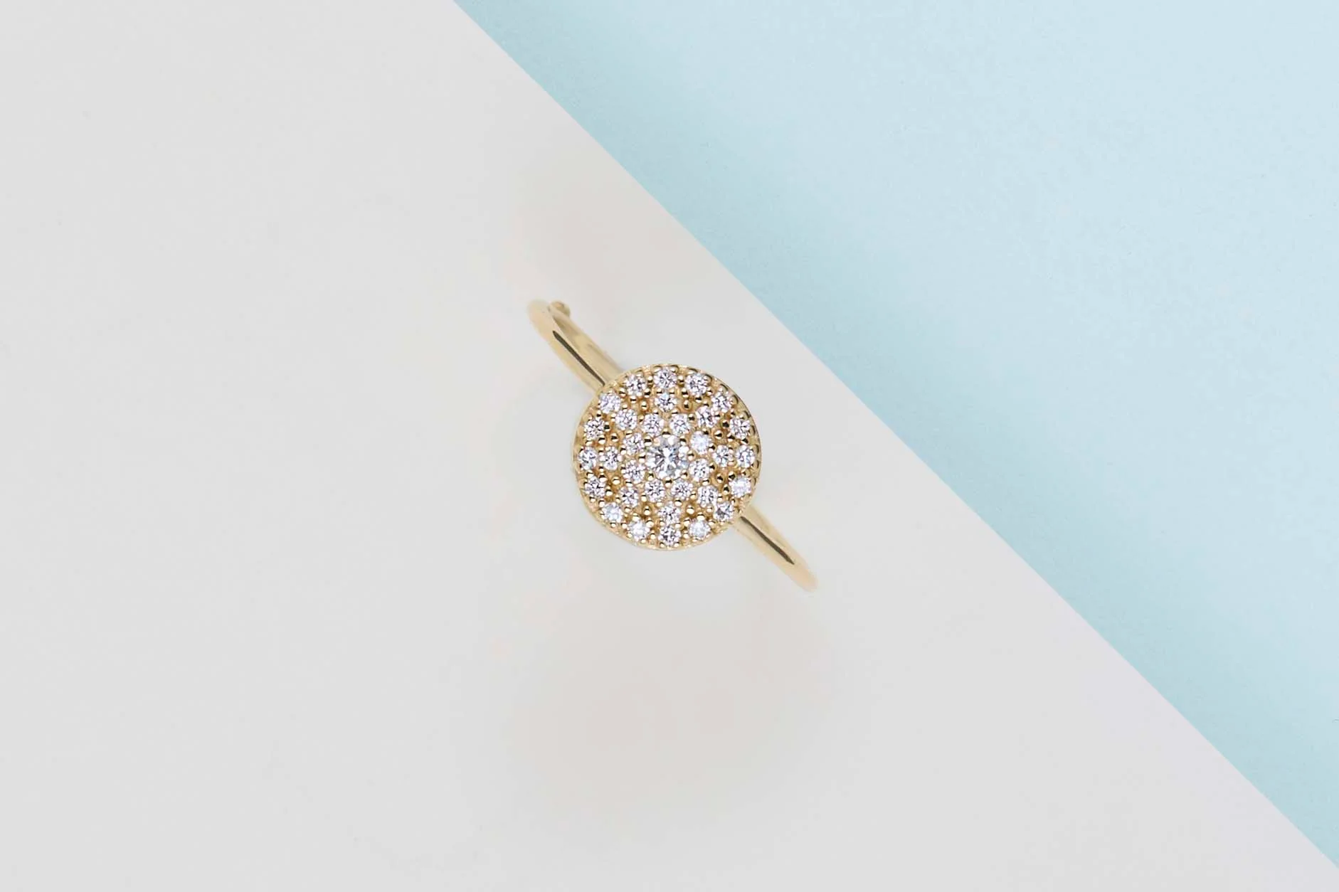 18ct. Yellow Gold Ring - Diamonds - Size 54 - Image 2