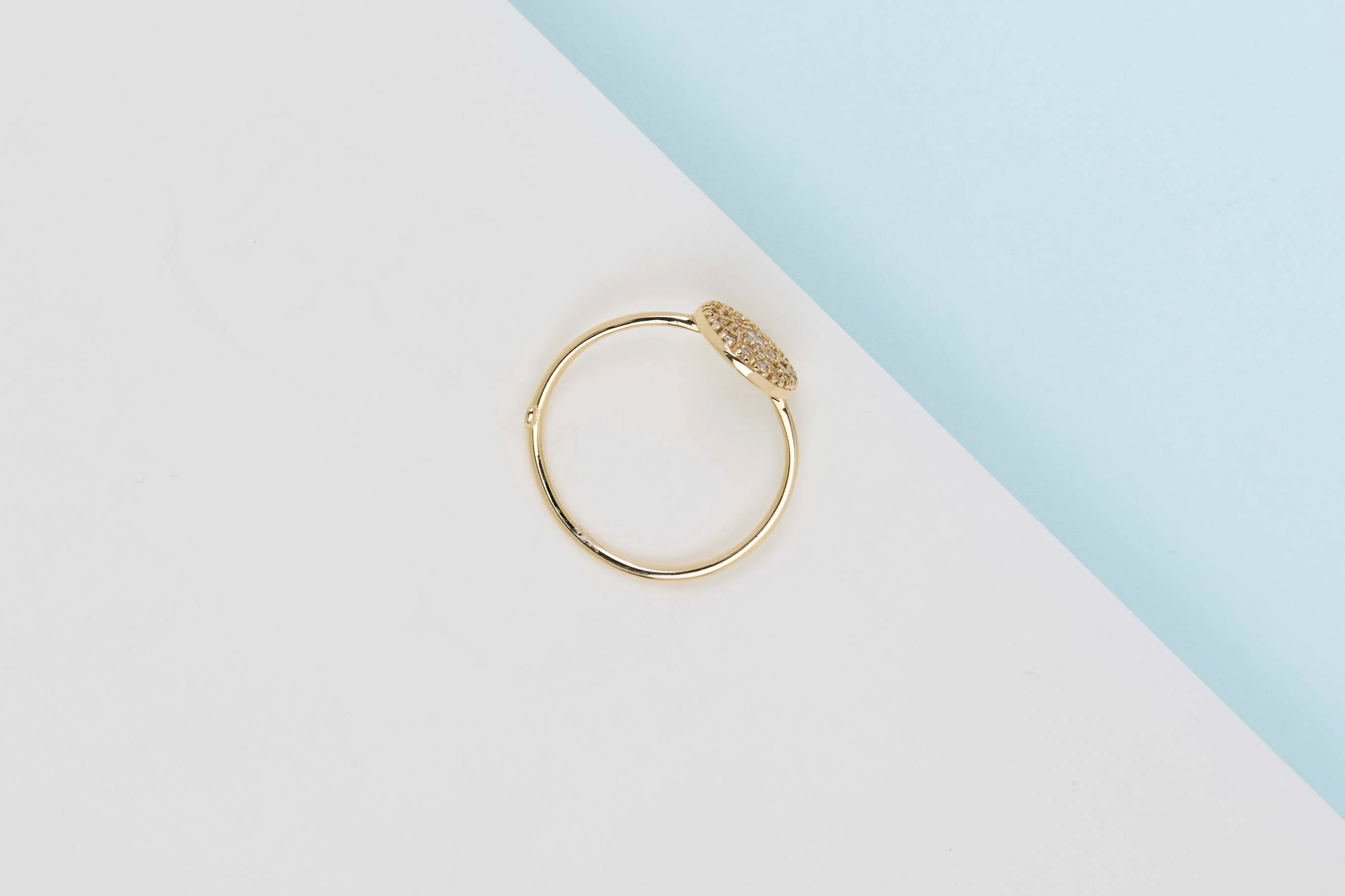 18ct. Yellow Gold Ring - Diamonds - Size 54 - Image 3