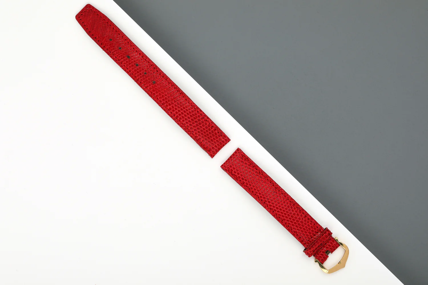 Leather Strap with 18K Buckle