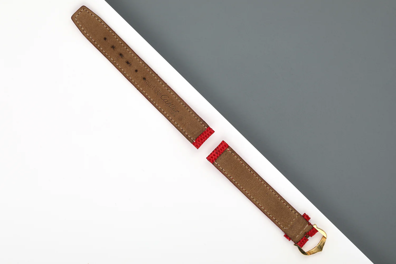 Leather Strap with 18K Buckle - Image 2