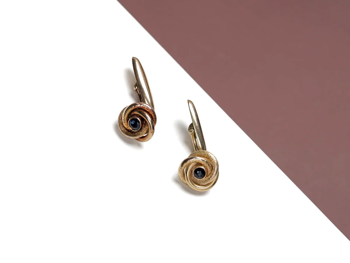 14 ct. Yellow Gold Cufflinks - Onyx