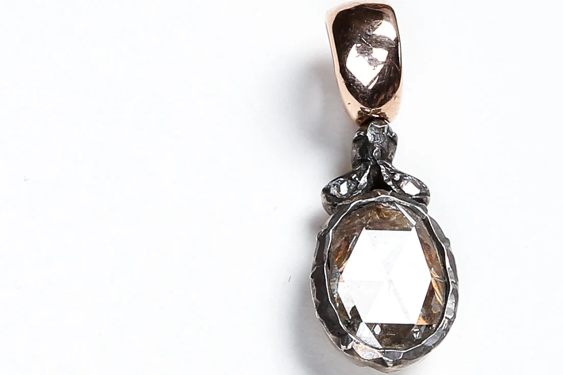 18 ct. White Gold Pendant - Zirkonia - Image 2