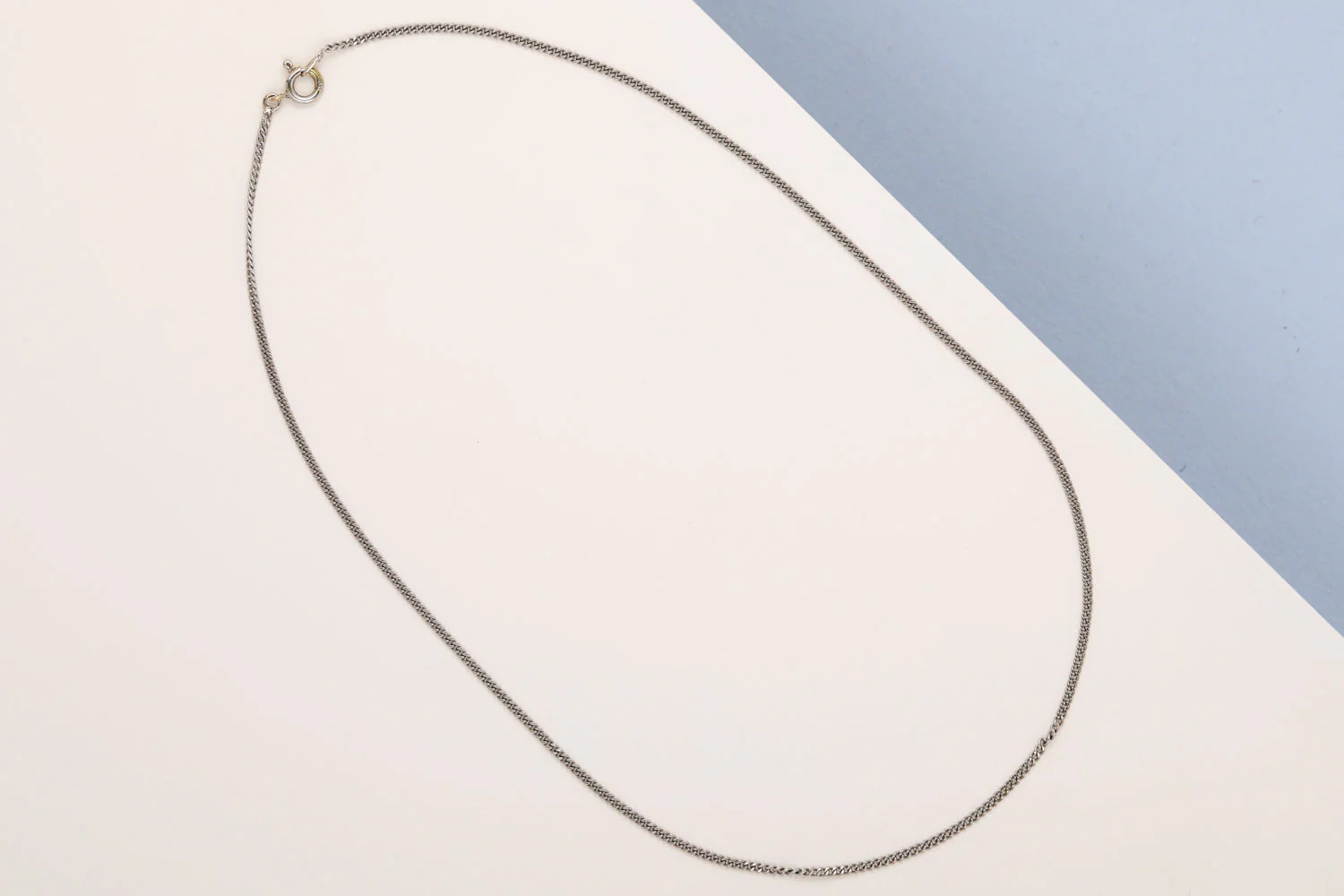 14 ct. white Gold Necklace - 39.5 CM