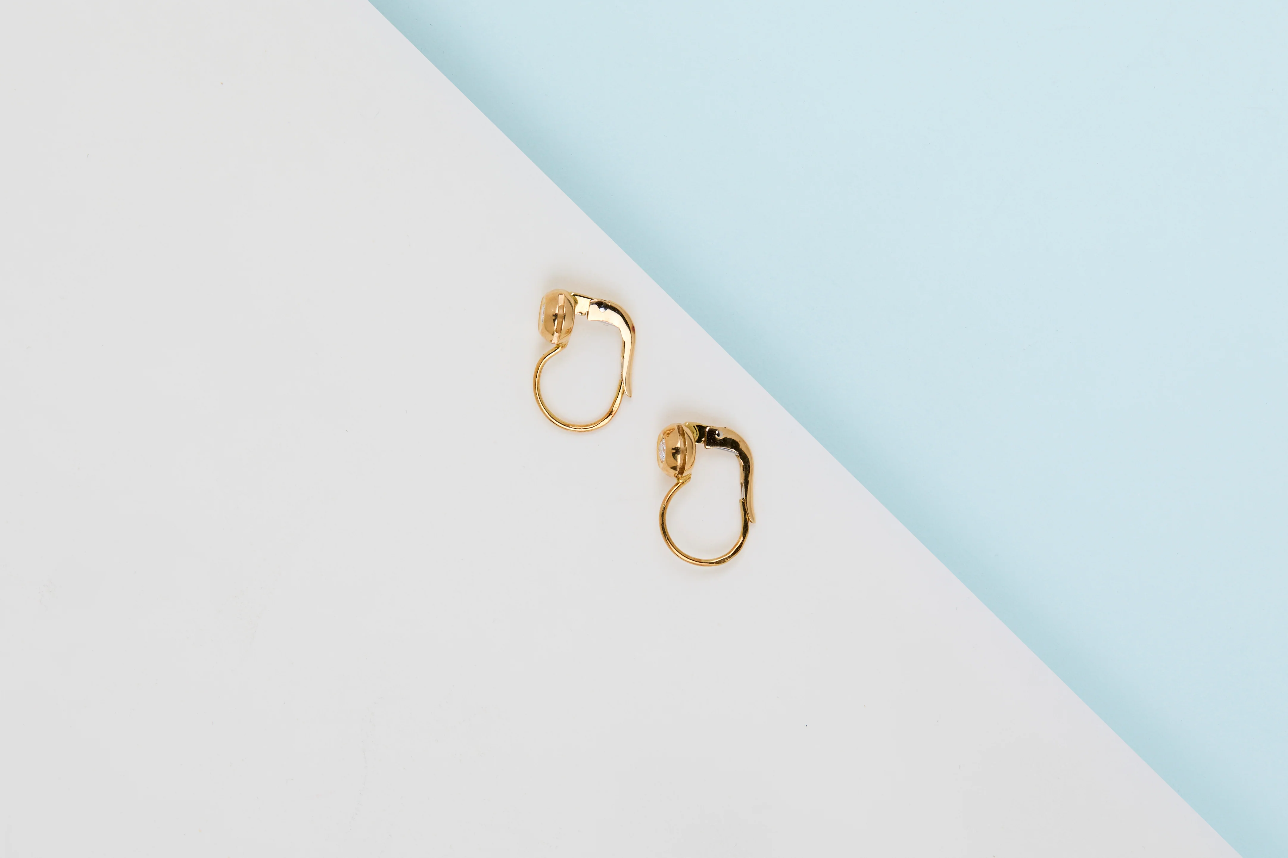 18ct. Yellow Gold Cipollina Earrings - Diamonds - Image 2