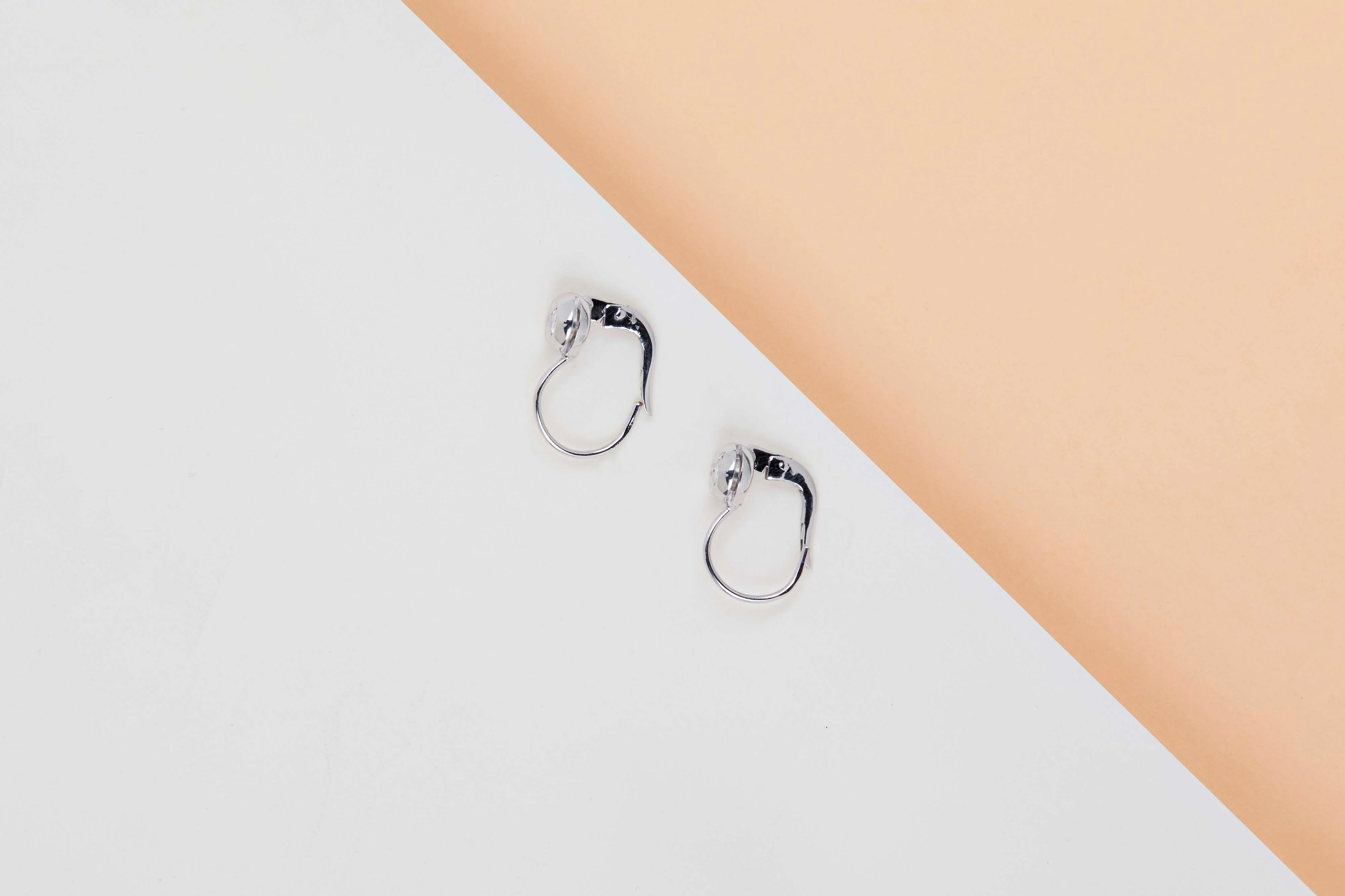18ct. White Gold Cipollina Earrings - Diamonds - Image 2