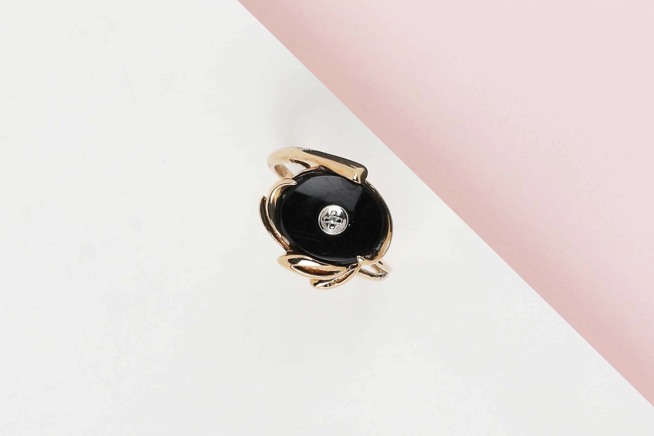 9 ct. Yellow Gold Ring - Diamond - Size 53 - Image 2