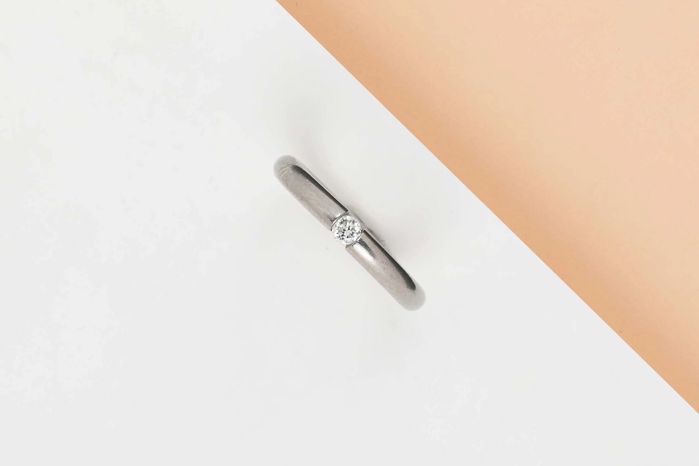 .950 Platina Ring - Diamond - Size 54 - Image 2