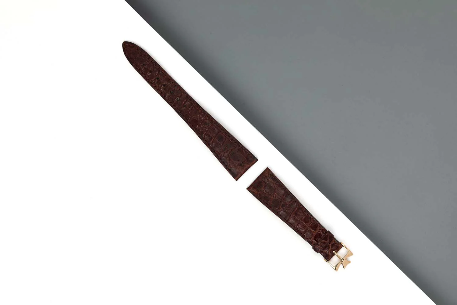 Alligator Strap 20MM - 18kt. Yellow Gold