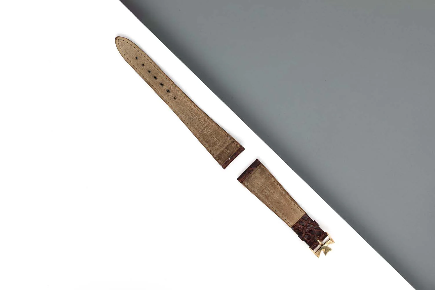 Alligator Strap 20MM - 18kt. Yellow Gold - Image 2