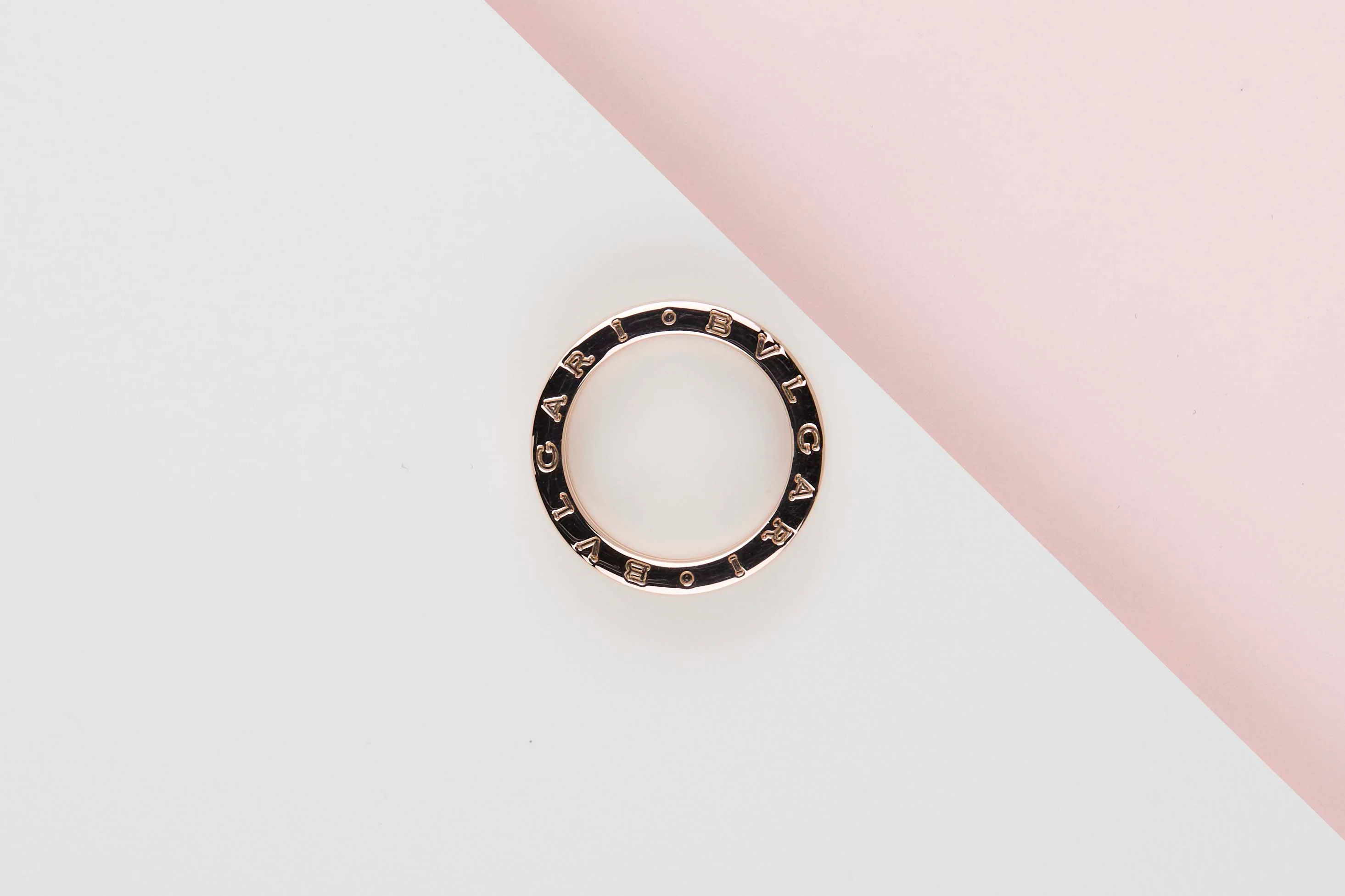 B.Zero 1 Two-Band Ring - Rose Gold & Ceramic - Size 53 - B - Image 3