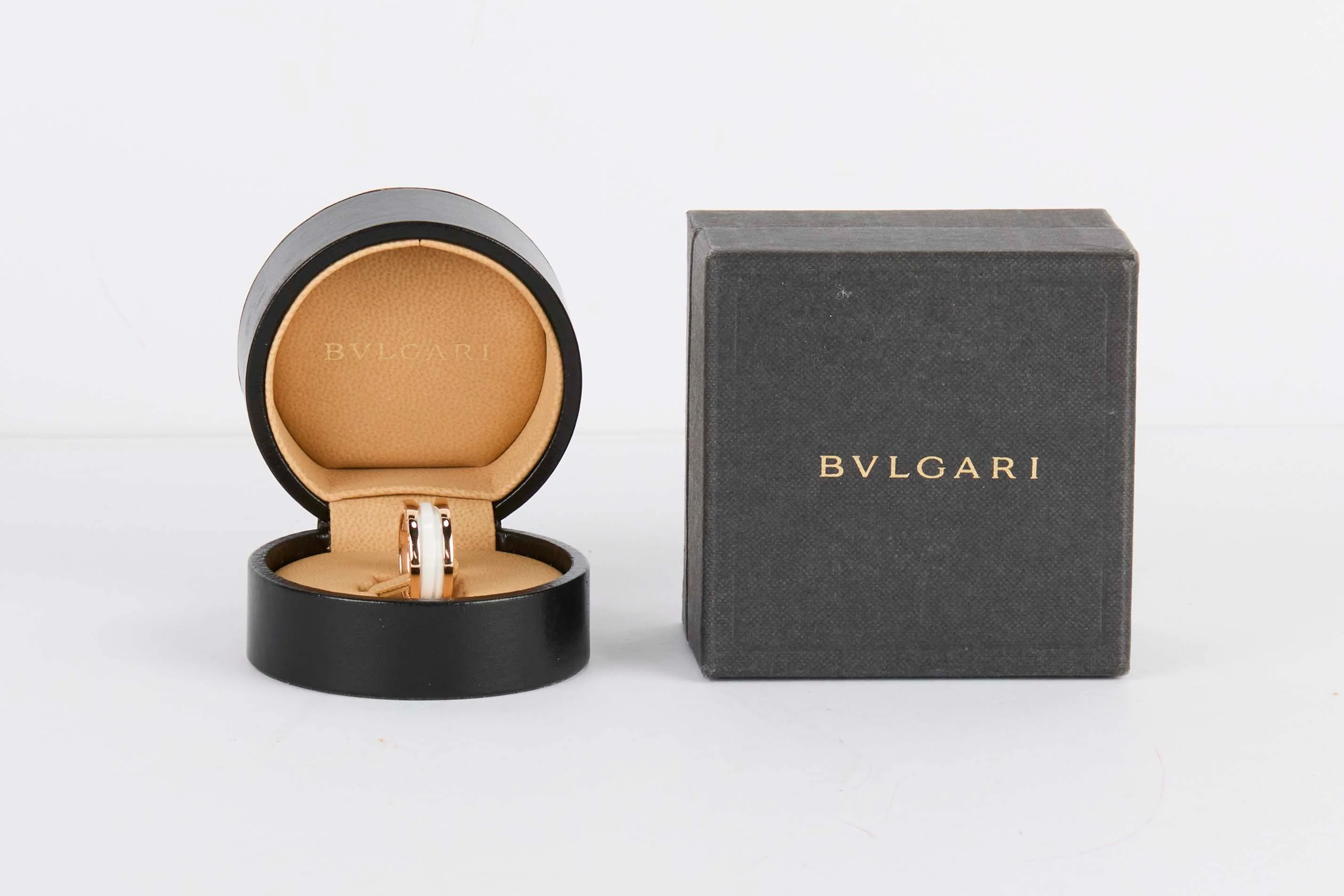 B.Zero 1 Two-Band Ring - Rose Gold & Ceramic - Size 53 - B - Image 4