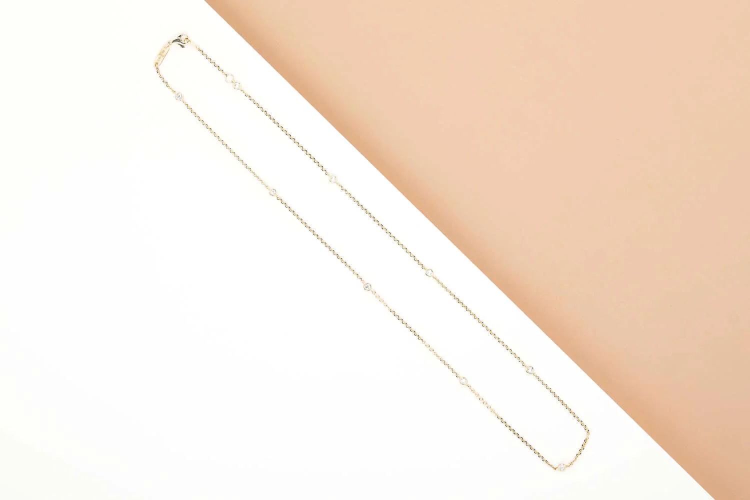 Necklace - 18ct. Yellow Gold - 0,28 CRT. - 46CM