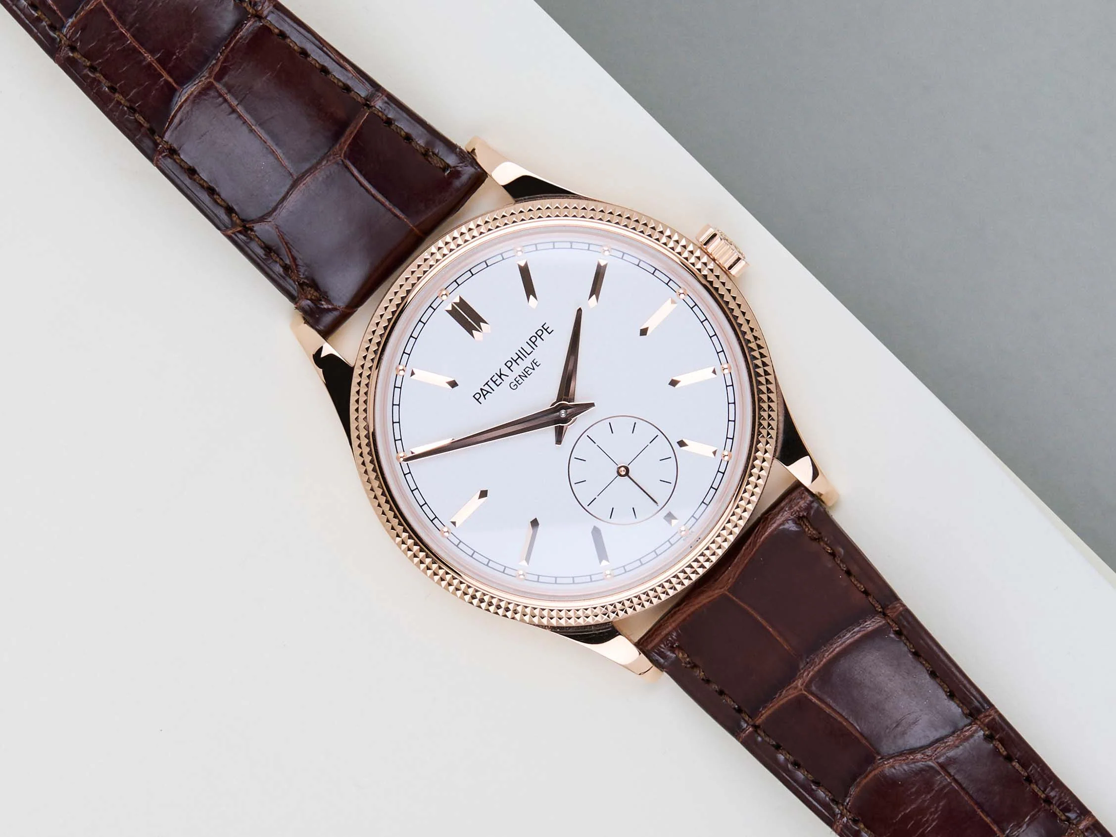 Calatrava 'Rose Gold - Silver Dial'