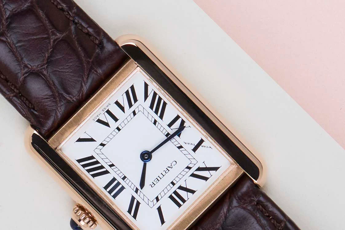 Tank Solo Small 'White Roman Dial - Rose Gold' - Image 4