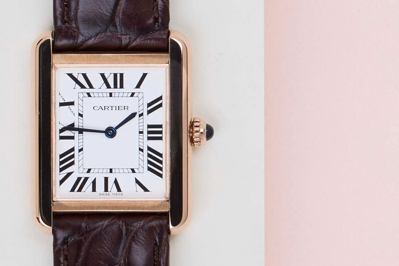 Tank Solo Small 'White Roman Dial - Rose Gold' - Image 5