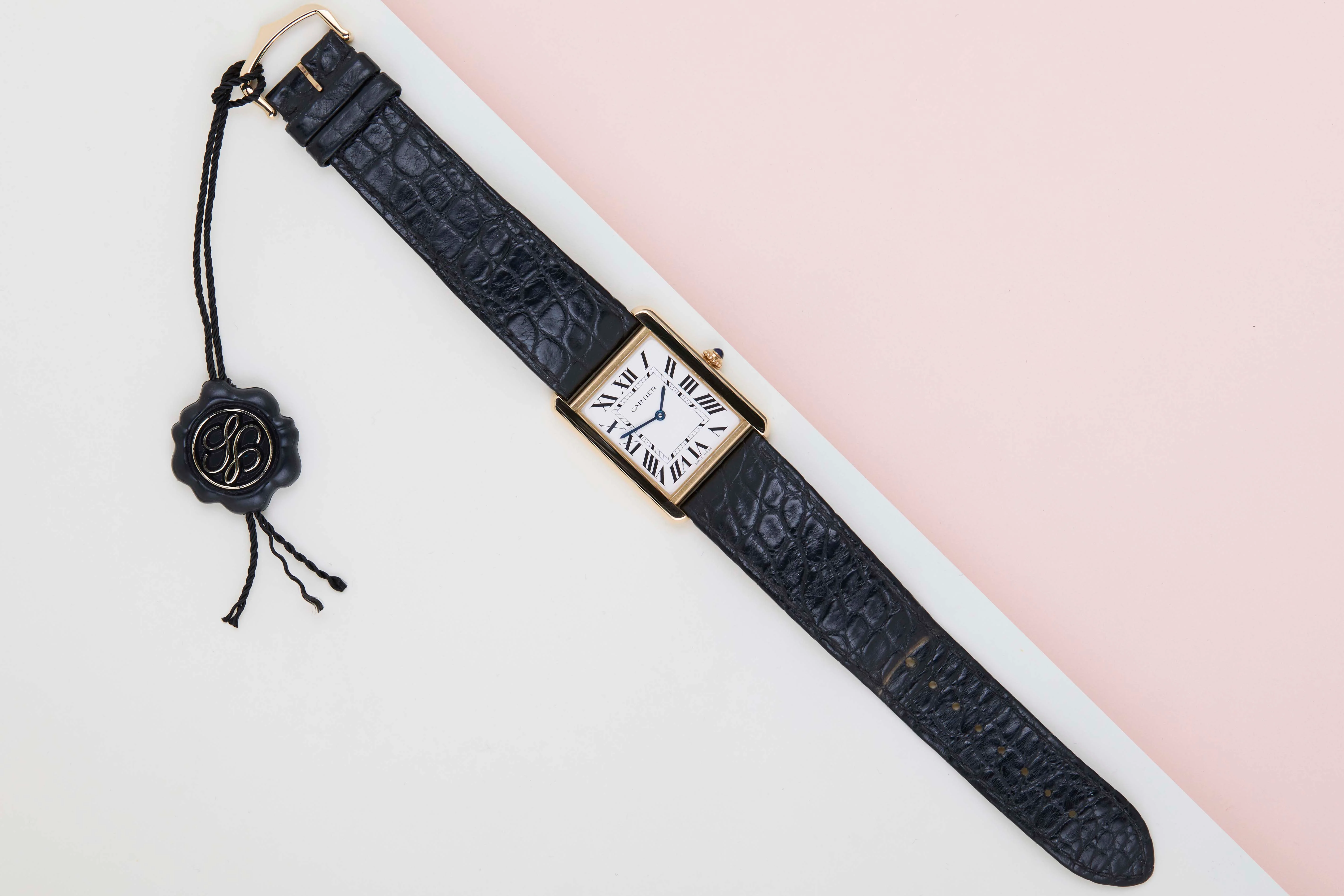 Tank Solo Large 'White Roman Dial - Yellow Gold' - Image 2