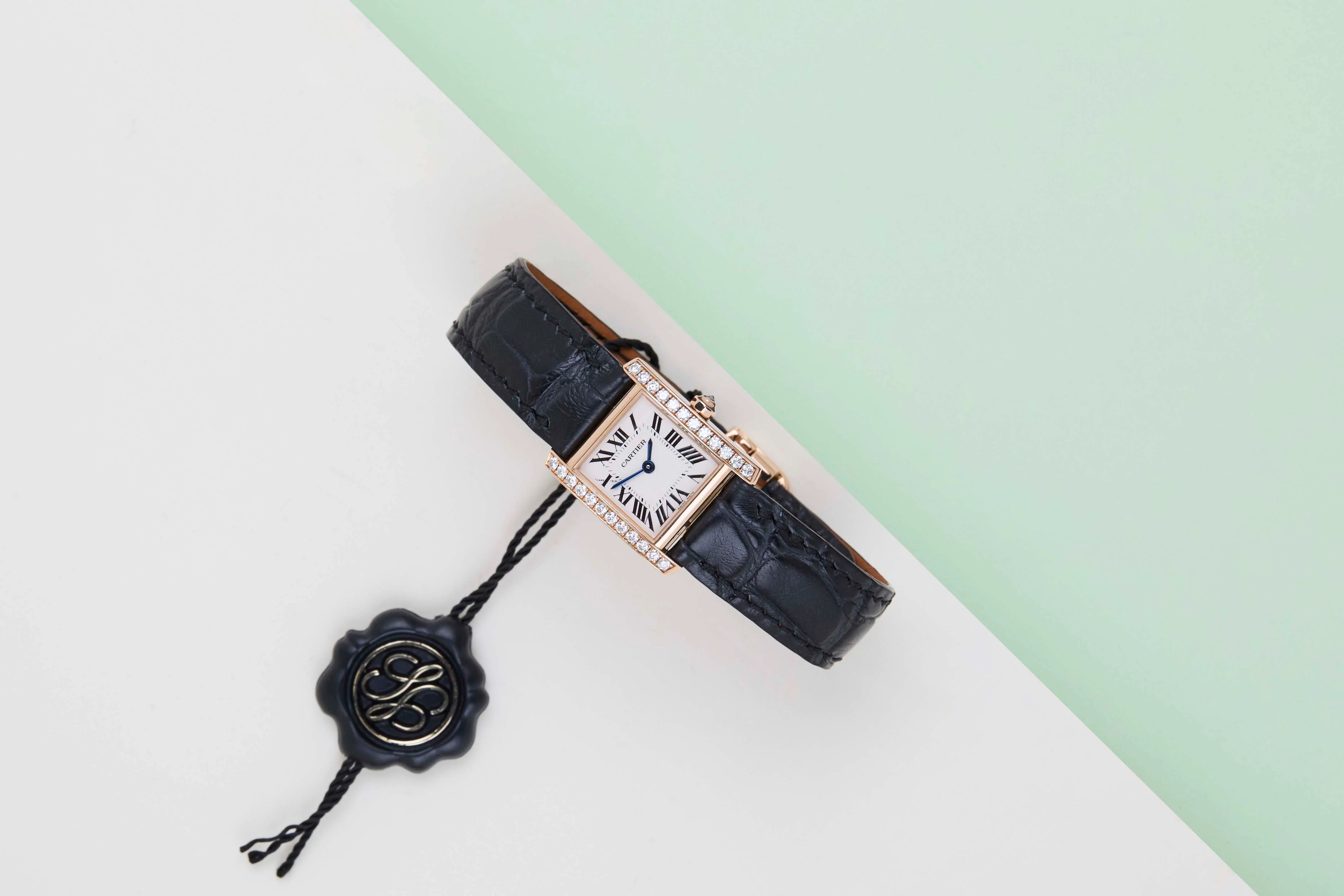 Tank Française Small Diamond 'White Roman Dial' - Image 2