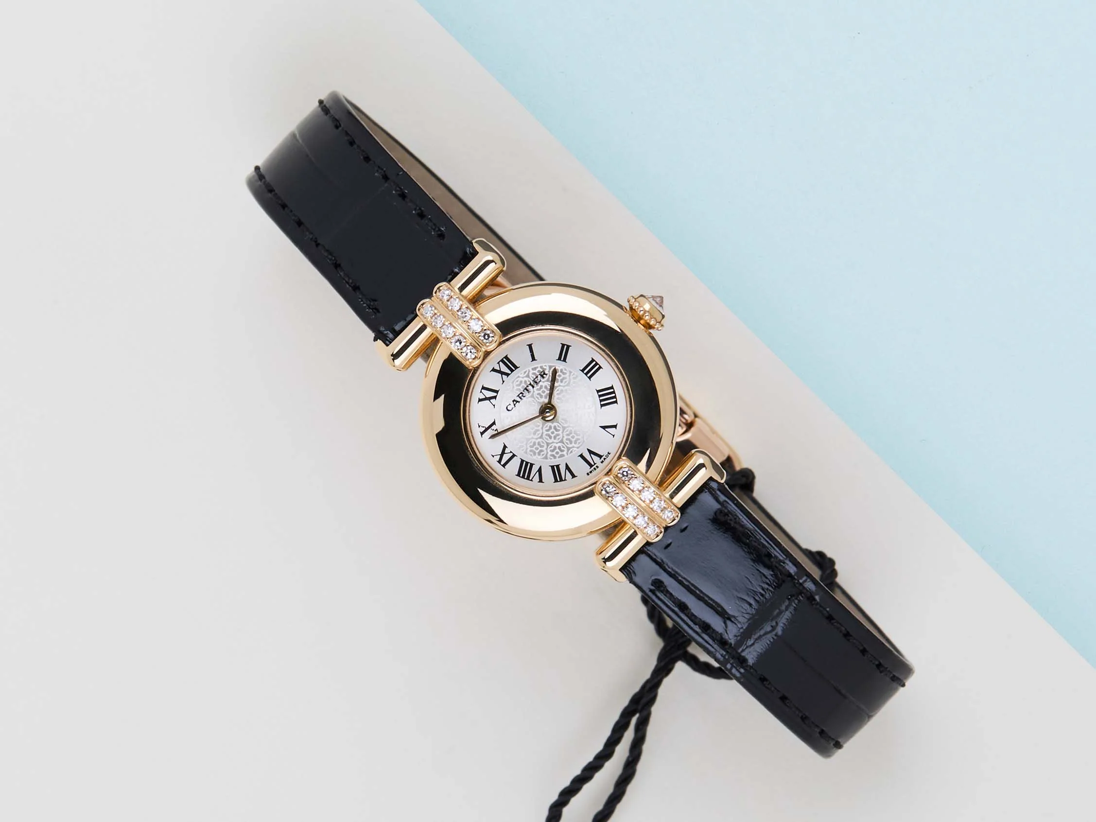 Colisee 'Silver Roman Dial / Yellow Gold - Diamonds