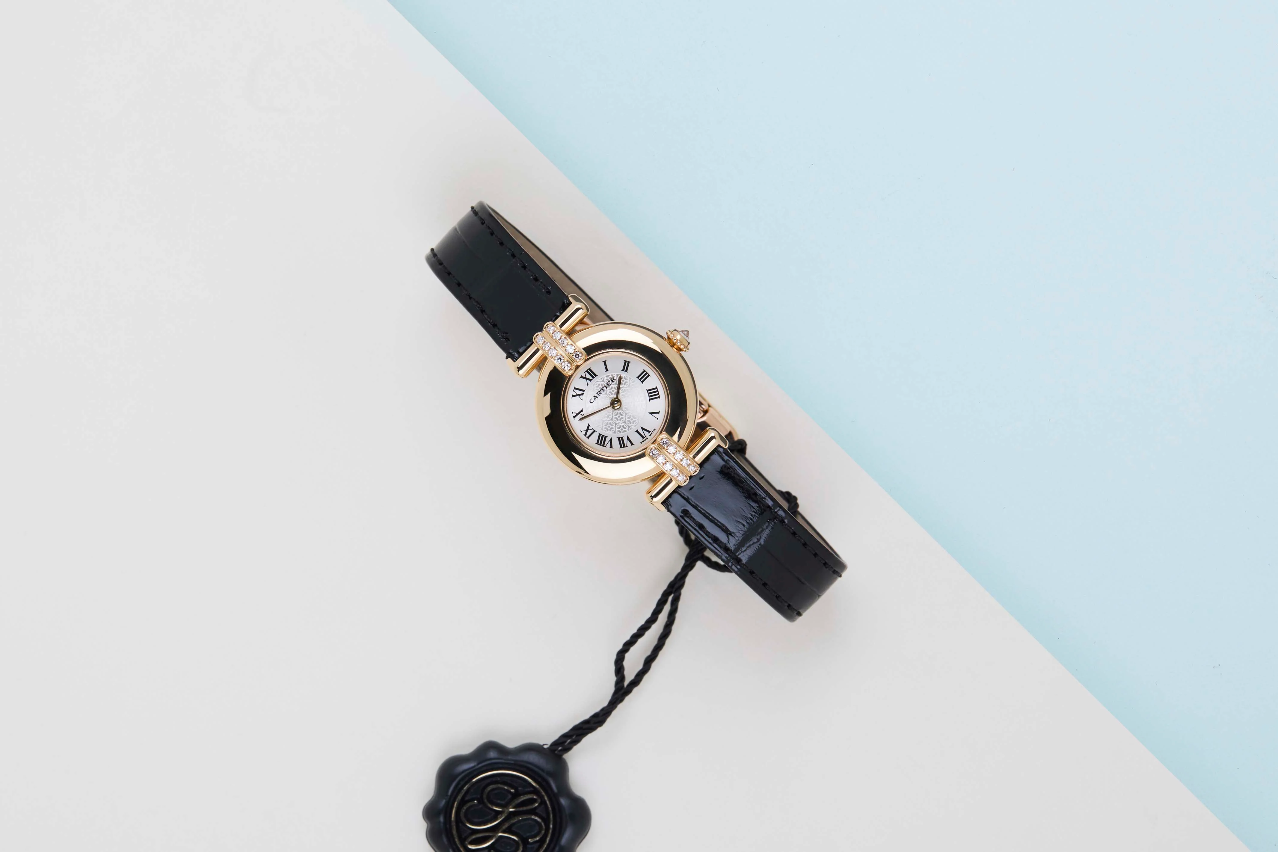 Colisee 'Silver Roman Dial / Yellow Gold - Diamonds - Image 2