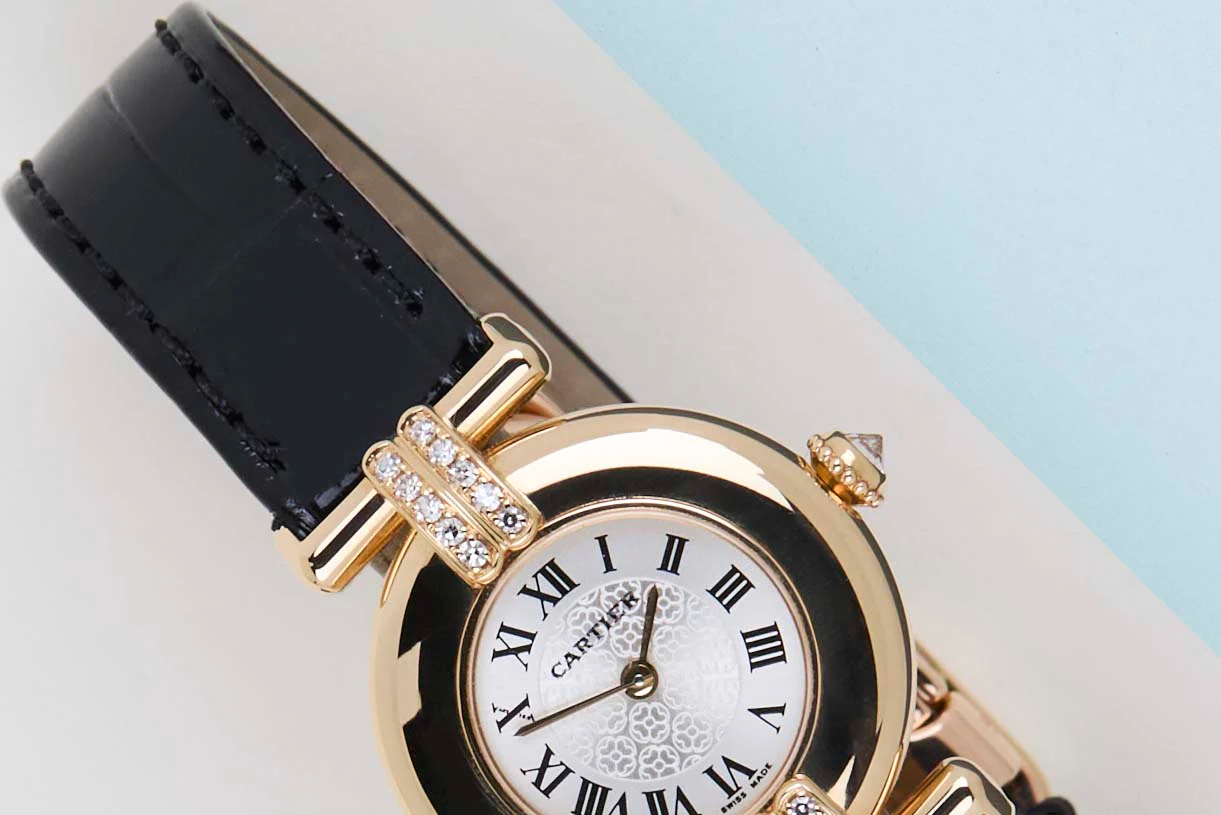 Colisee 'Silver Roman Dial / Yellow Gold - Diamonds - Image 3