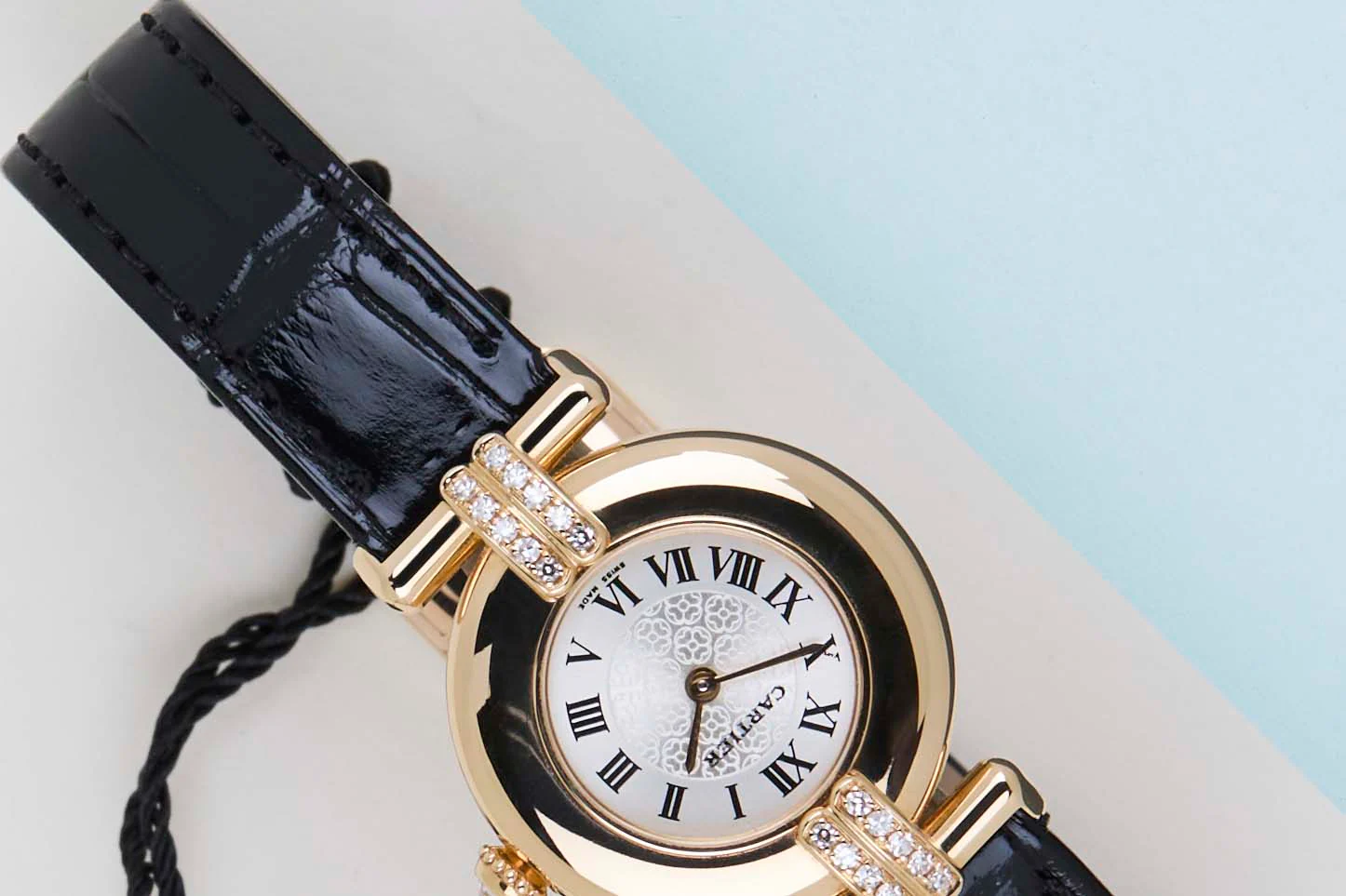 Colisee 'Silver Roman Dial / Yellow Gold - Diamonds - Image 4