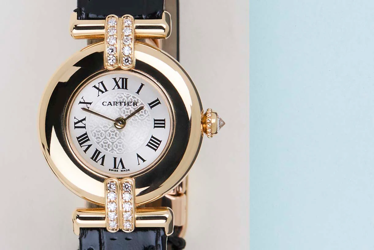 Colisee 'Silver Roman Dial / Yellow Gold - Diamonds - Image 5