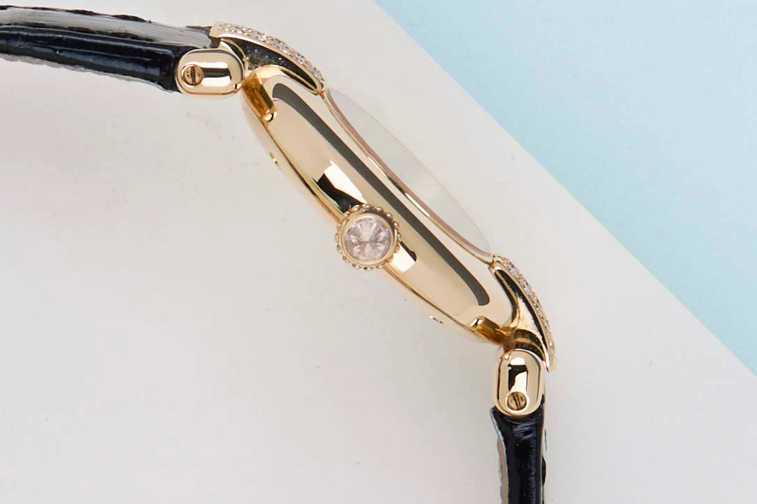 Colisee 'Silver Roman Dial / Yellow Gold - Diamonds - Image 9