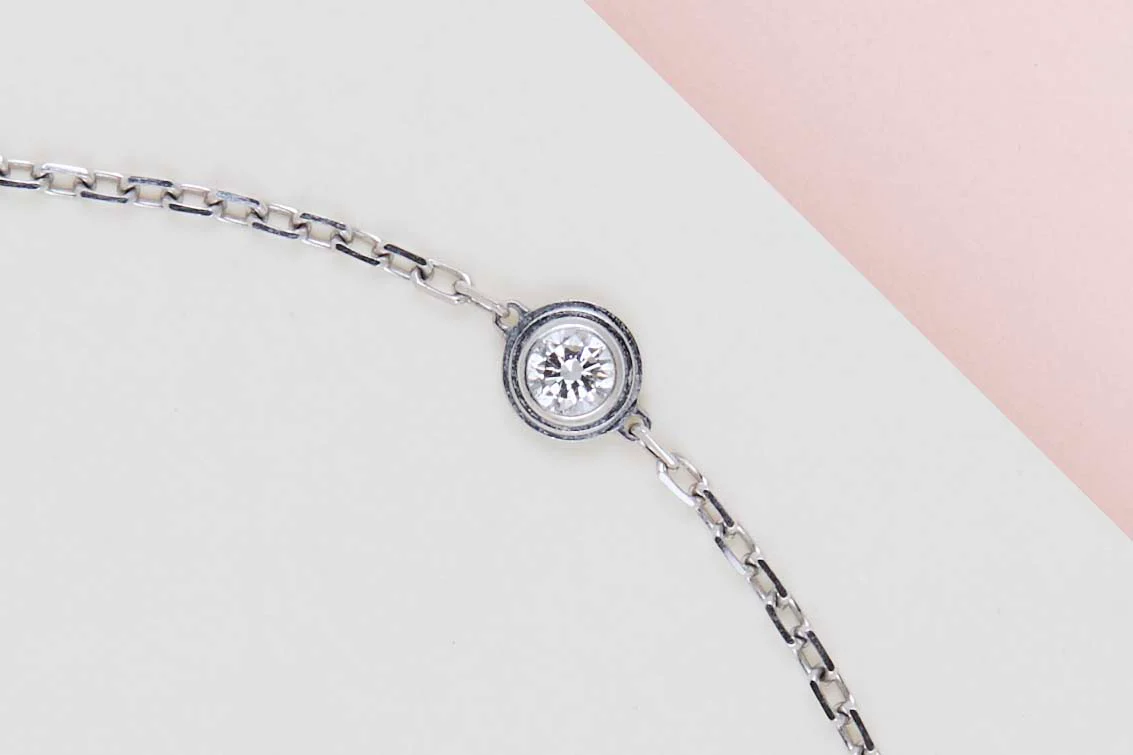 D'Amour Bracelet Medium - White Gold - B&P - Image 2