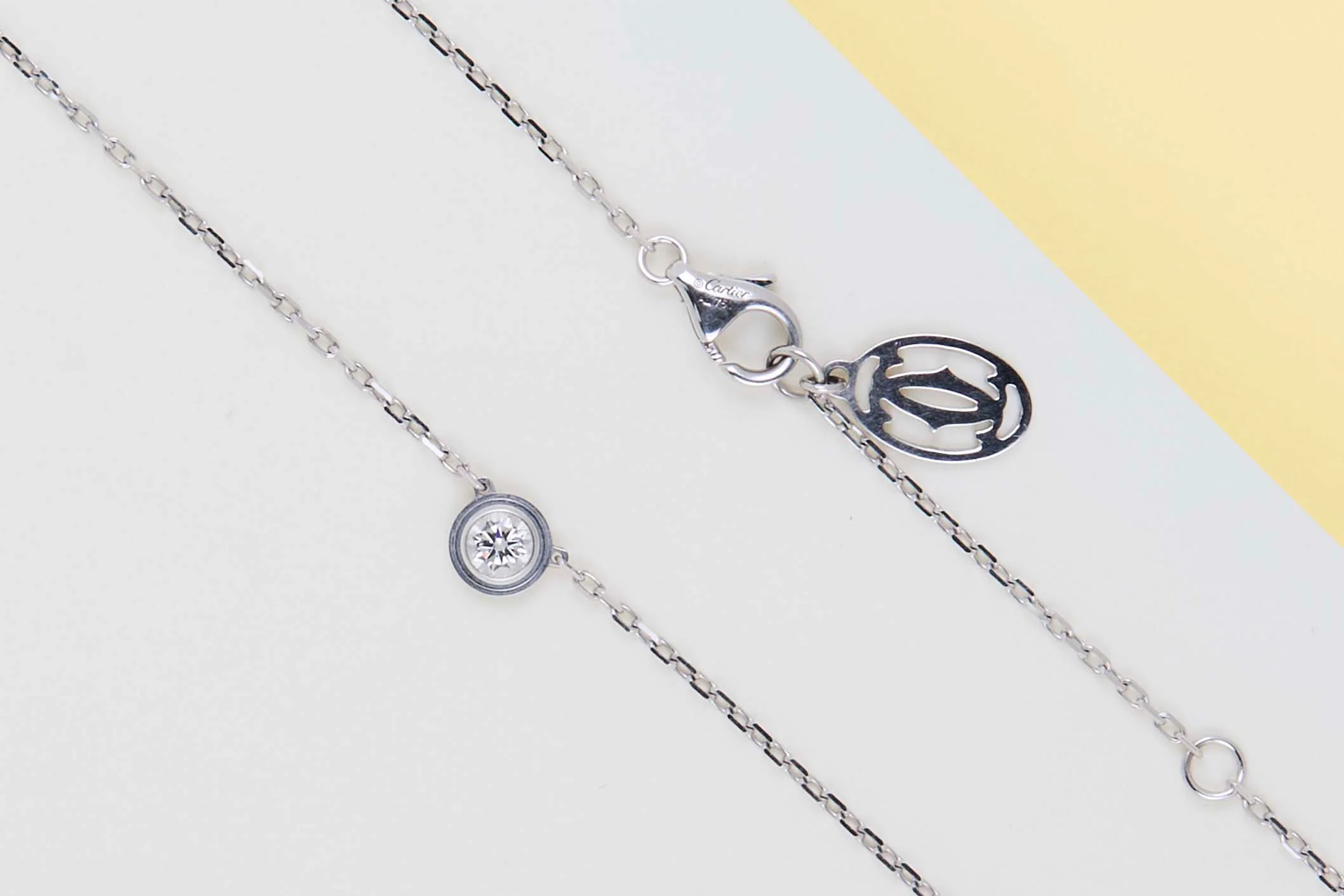 D'amour Necklace Large - White Gold - B&P