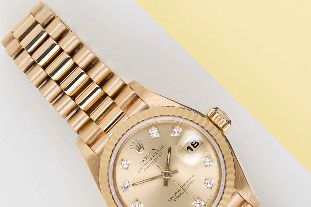 Datejust 26 'Champagne Diamond Dial - President' - Image 3