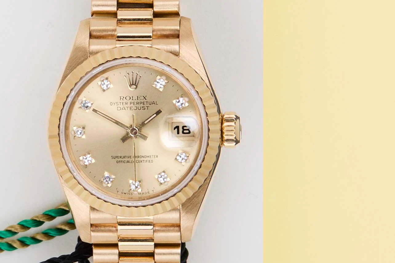 Datejust 26 'Champagne Diamond Dial - President' - Image 5