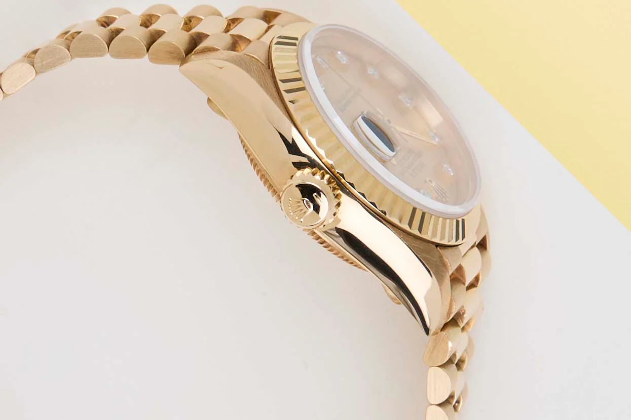 Datejust 26 'Champagne Diamond Dial - President' - Image 8