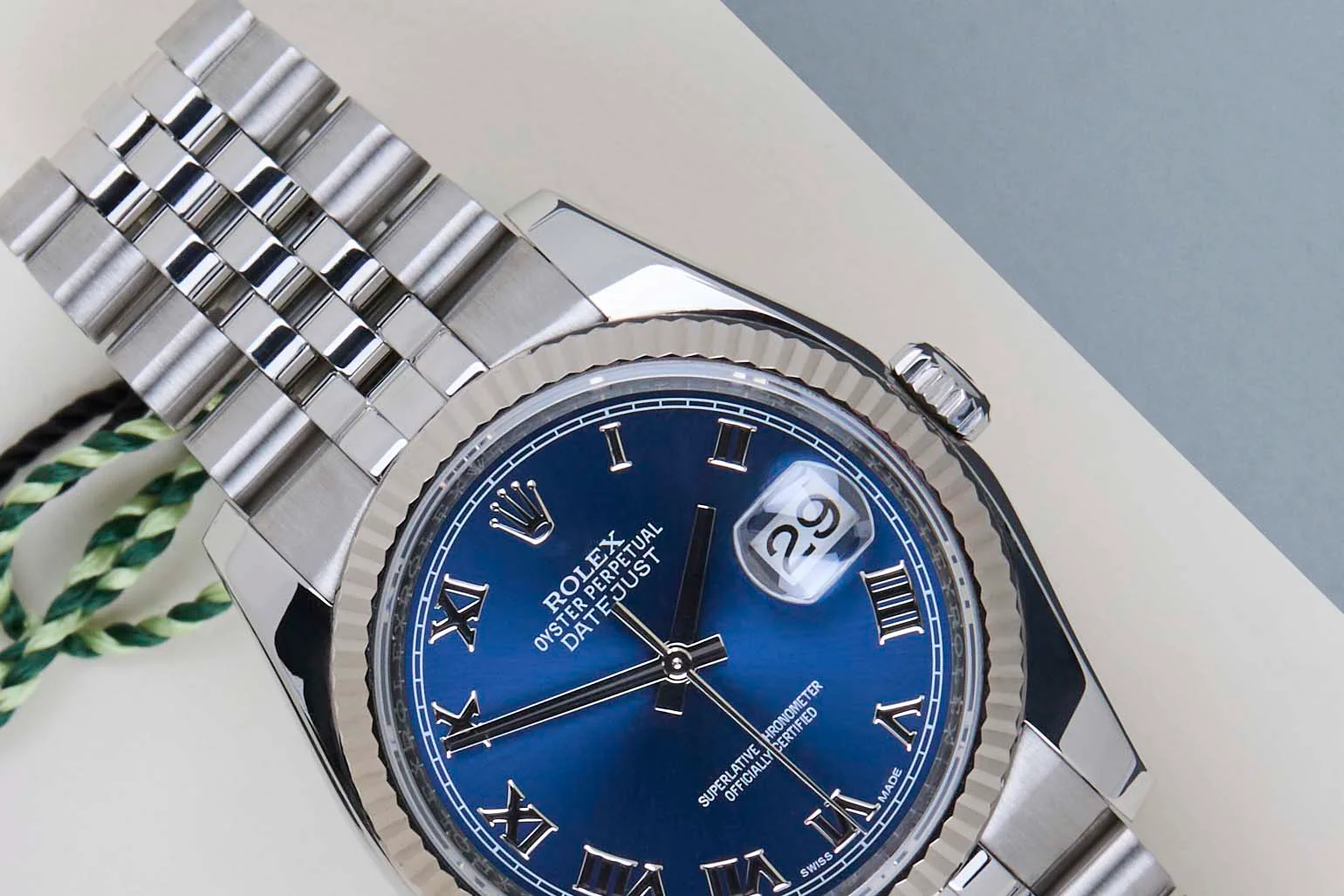 Datejust 36 'Blue Roman Dial - Jubilee' - Image 3