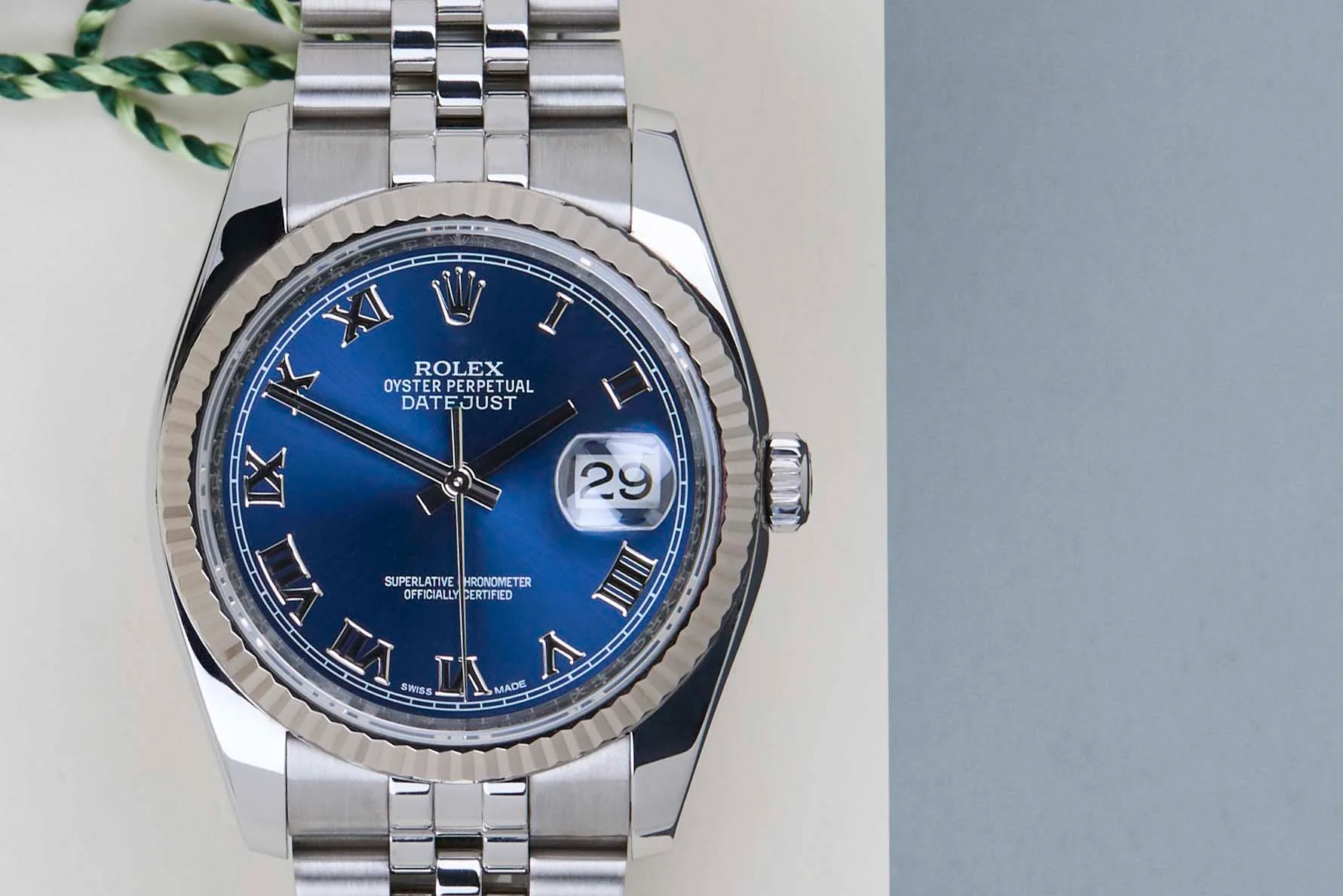 Datejust 36 'Blue Roman Dial - Jubilee' - Image 5