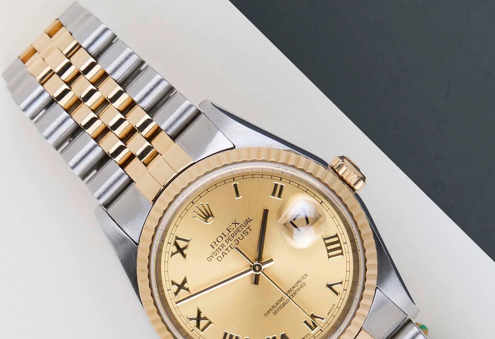 Datejust 36 'Champagne Roman Dial - Jubilee' - Image 3