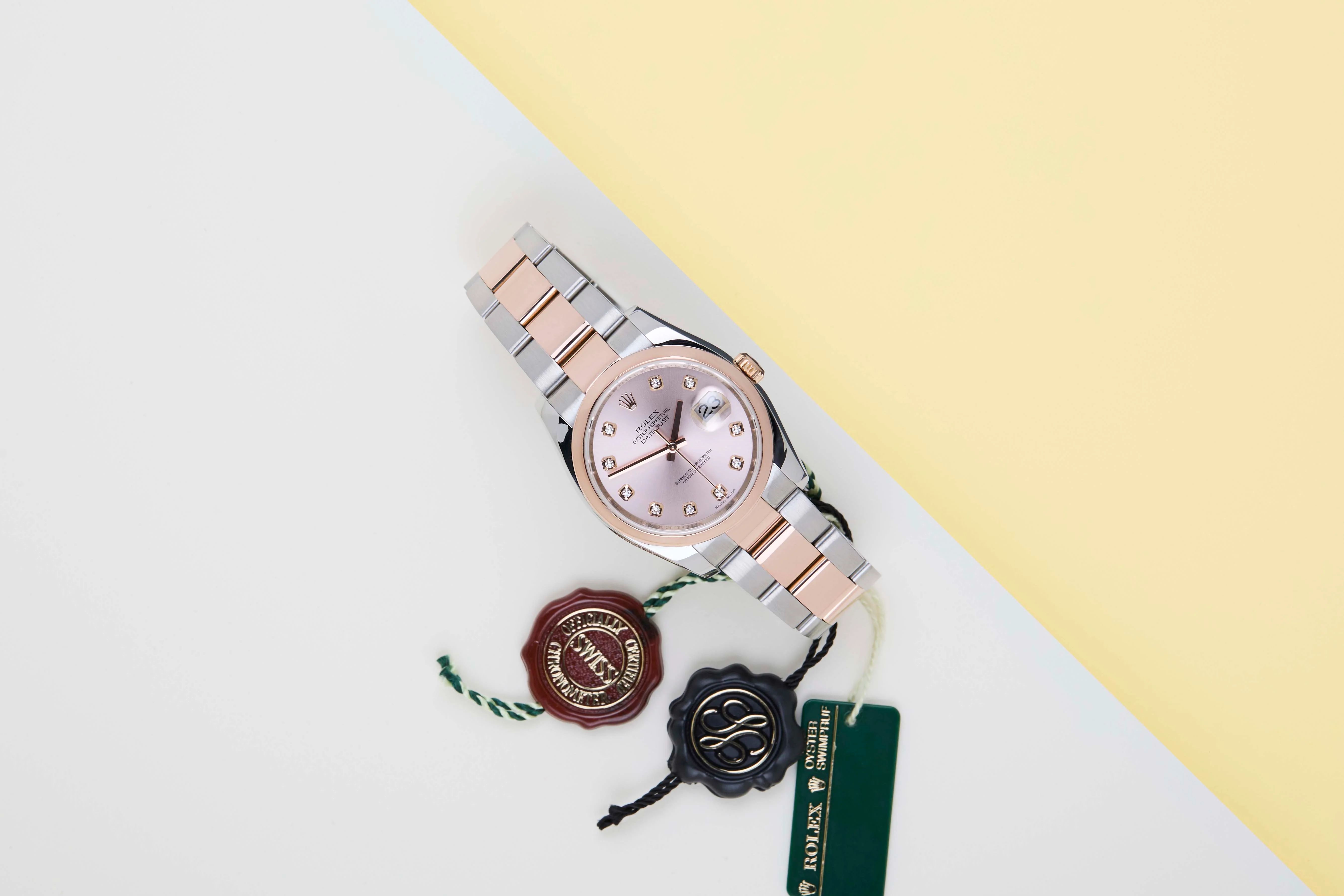 Datejust 36 Everose/Steel 'Pink Diamond Dial - Oyster' - Image 2