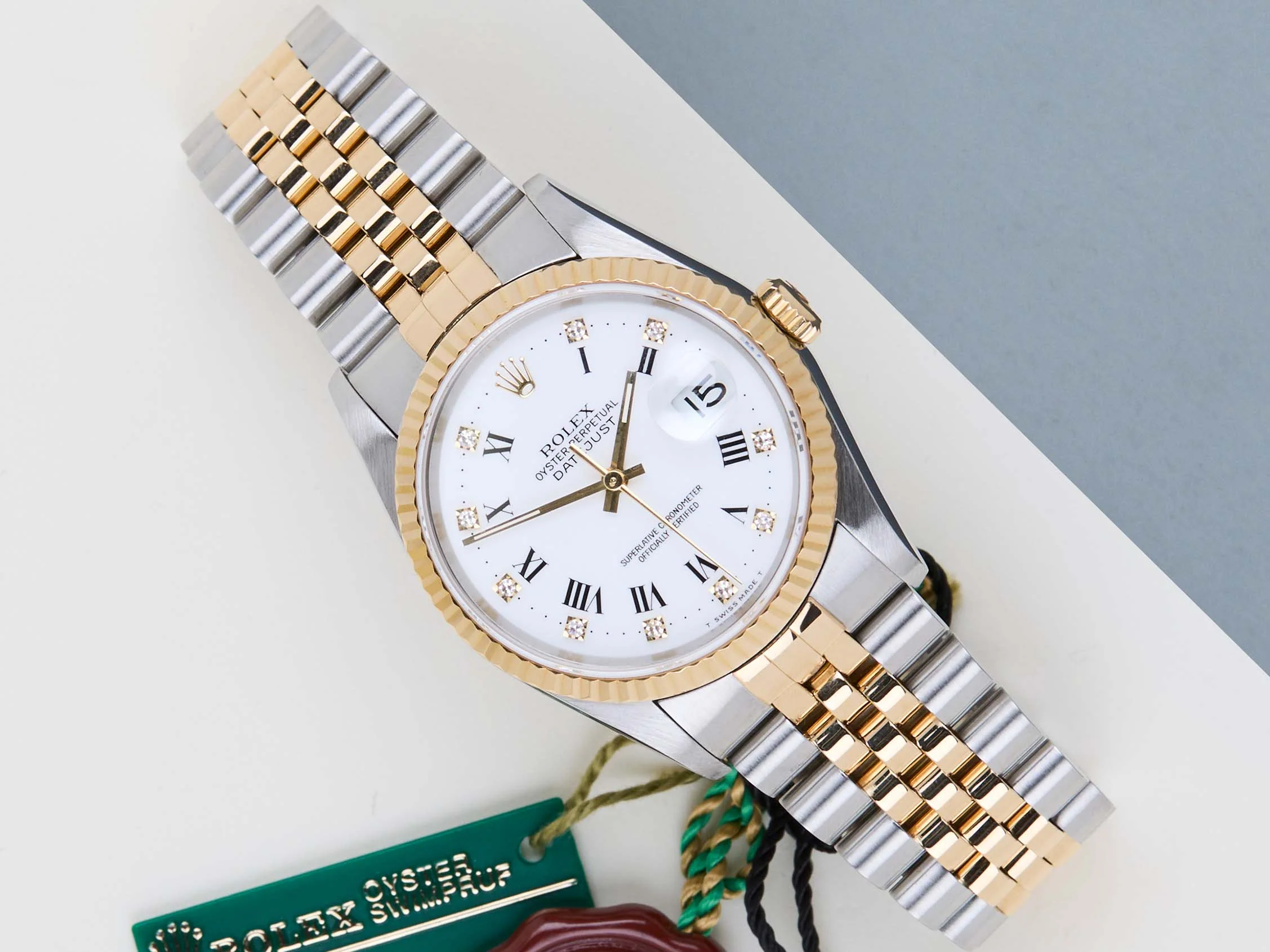 Datejust 36 'White Buckley Diamond Dial - Jubilee'