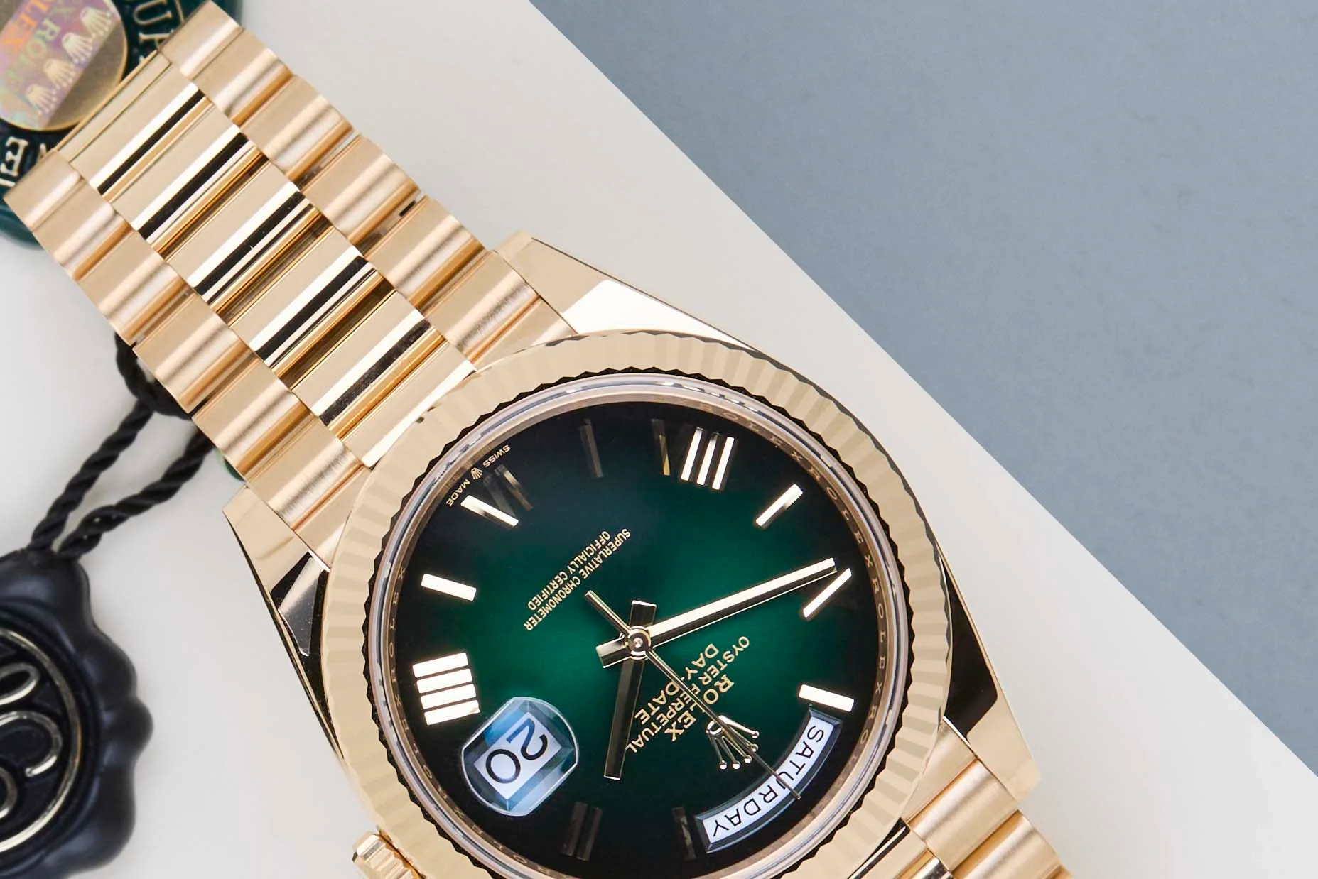Day-Date 40 'Green Ombre Dial - President' - Image 4
