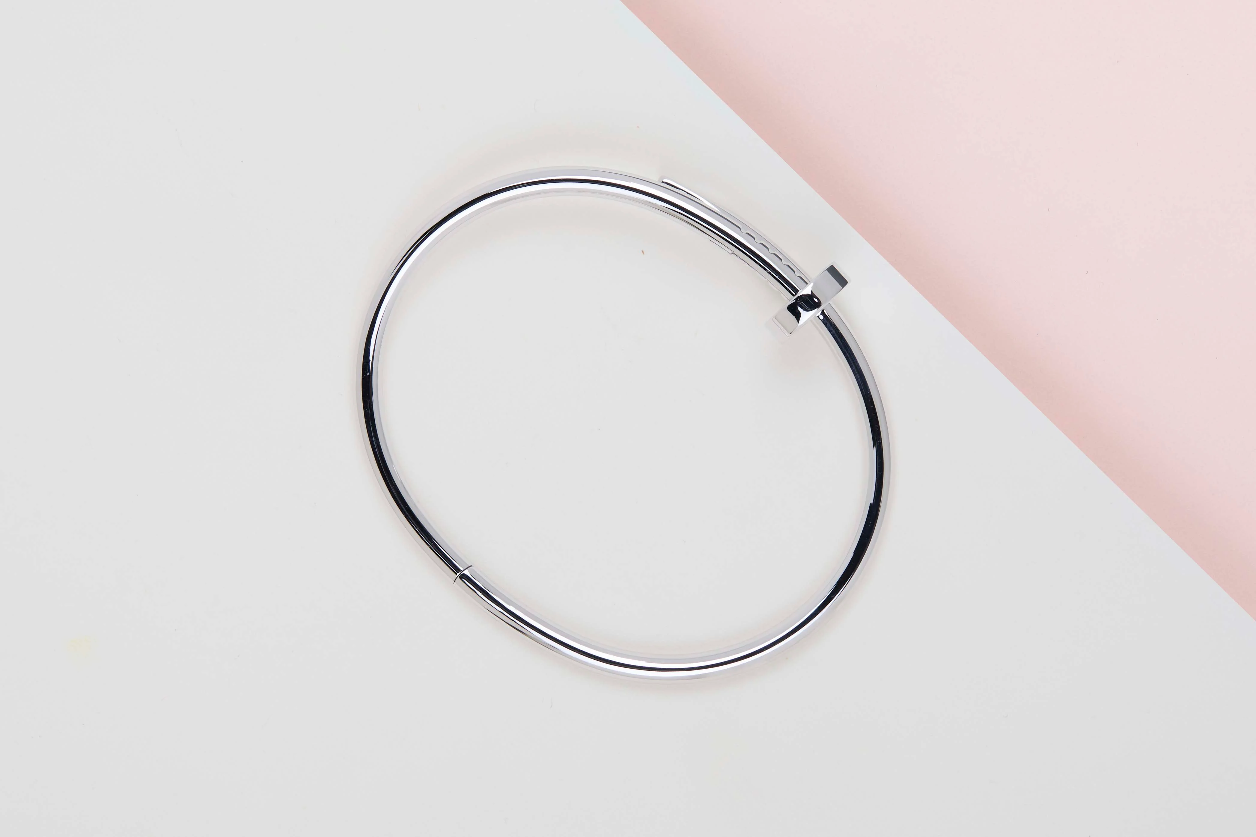 Juste Un Clou Bracelet - White Gold - Size 17 - B&P - Image 3