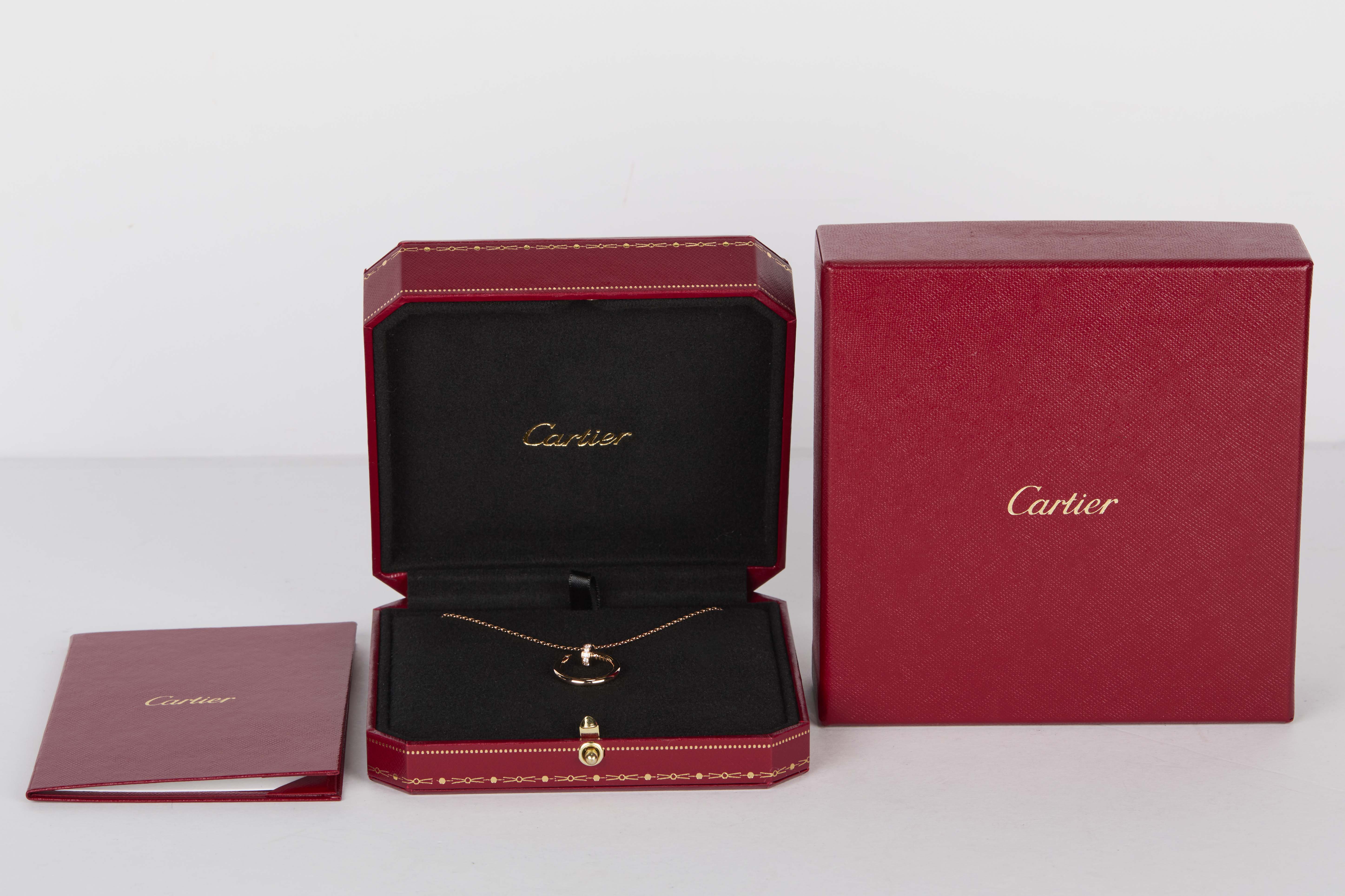 Juste un Clou Necklace - Rose Gold & Diamonds - 41 CM - B&P - Image 4