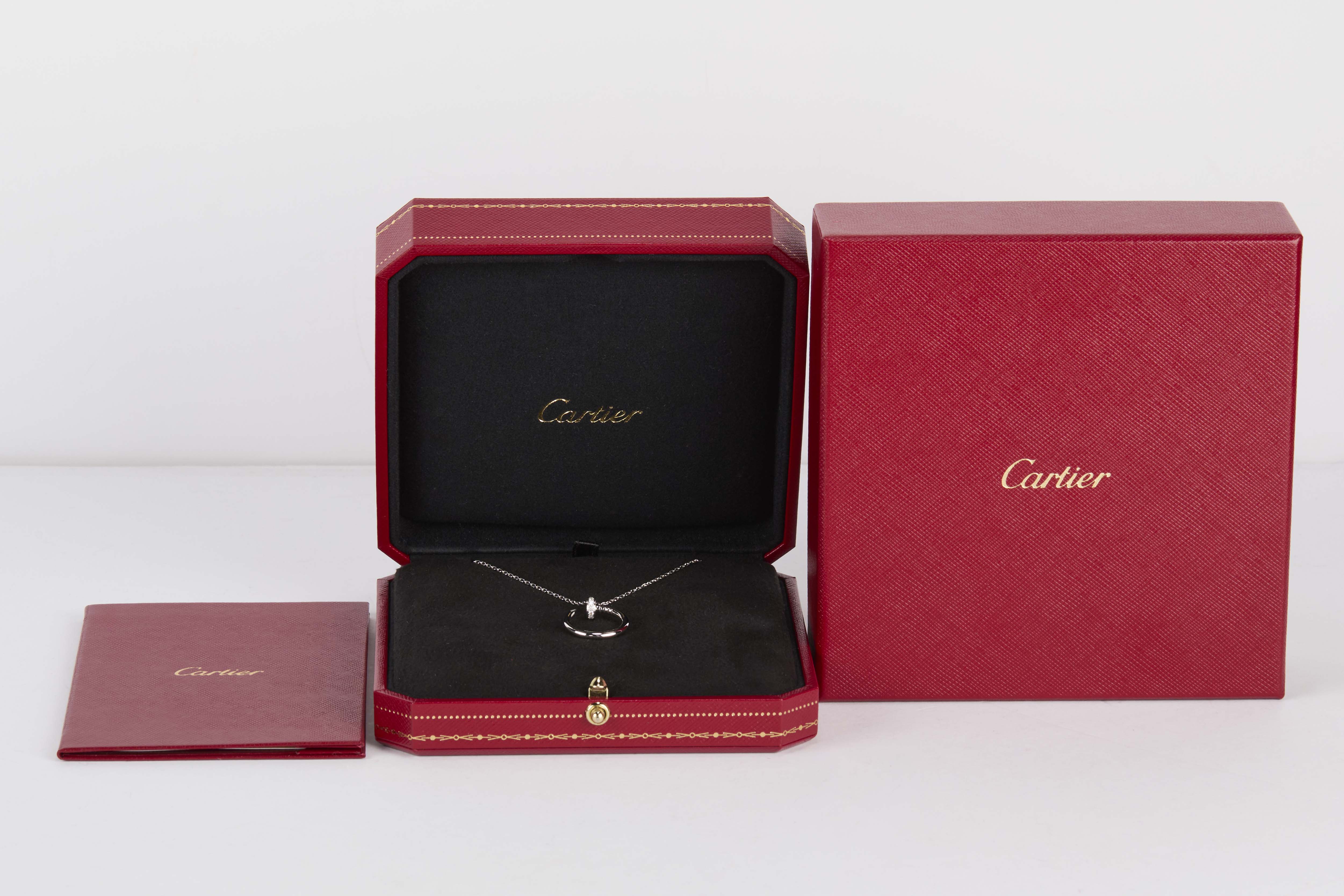 Juste Un Clou Necklace - White Gold & Diamonds - 42 CM - B&P - Image 4