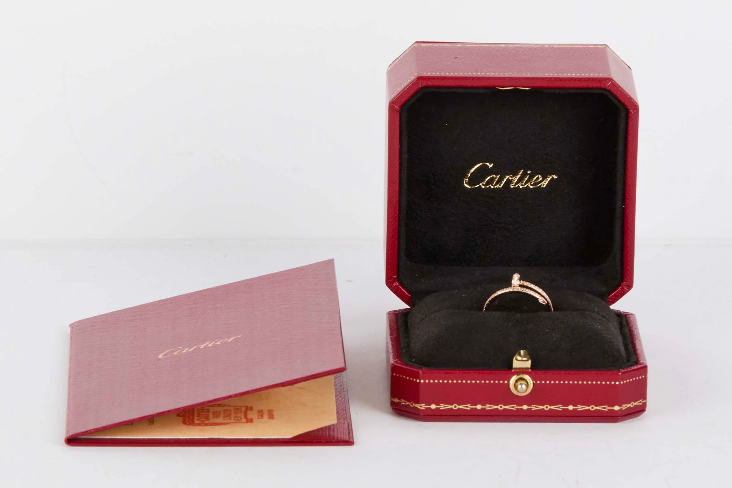 Juste Un Clou Ring Small - Rose Gold & Diamonds - Size 52 - B&P - Image 5