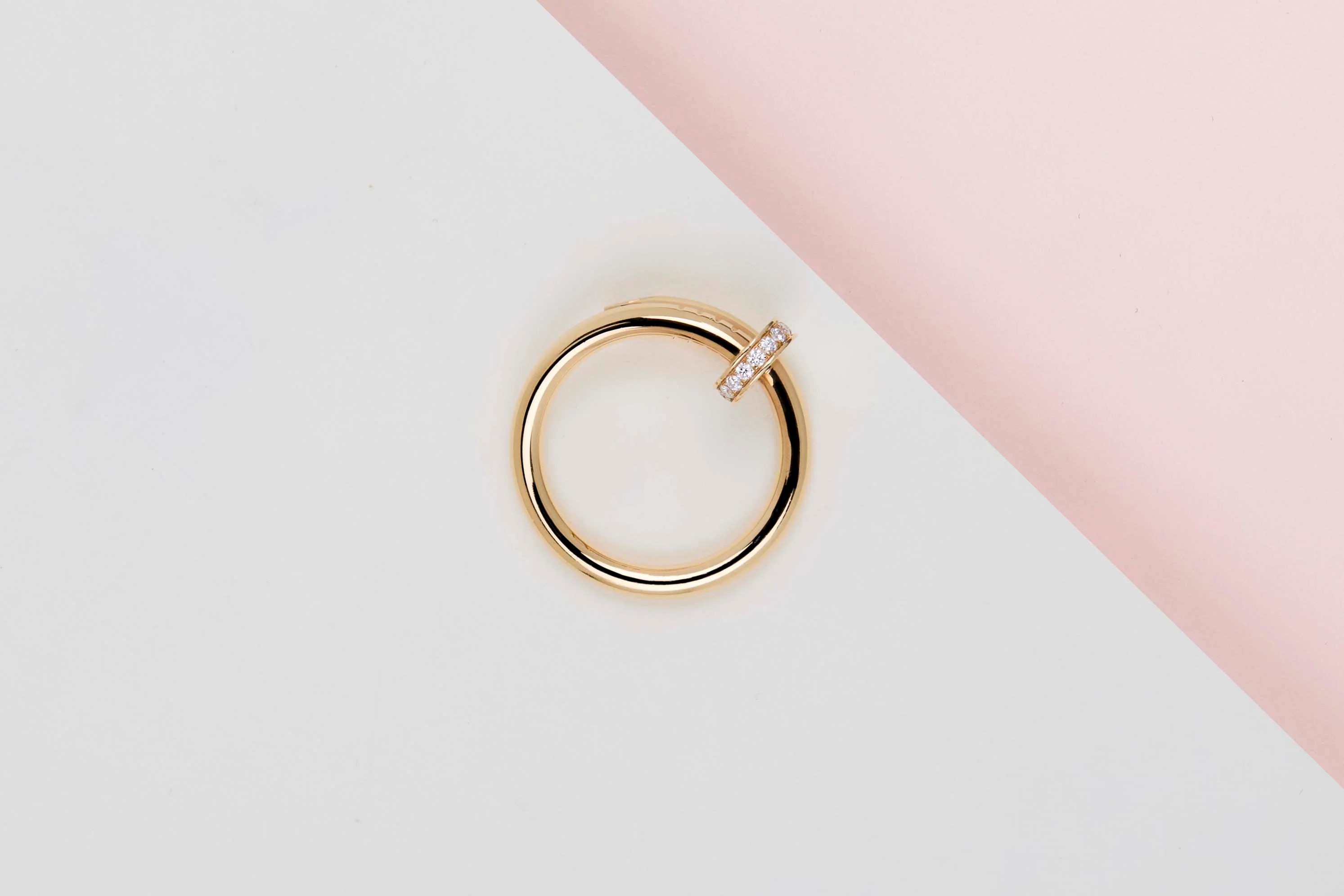 Juste Un Clou Ring - Yellow Gold & Diamonds - Size 55 - B&P - Image 3