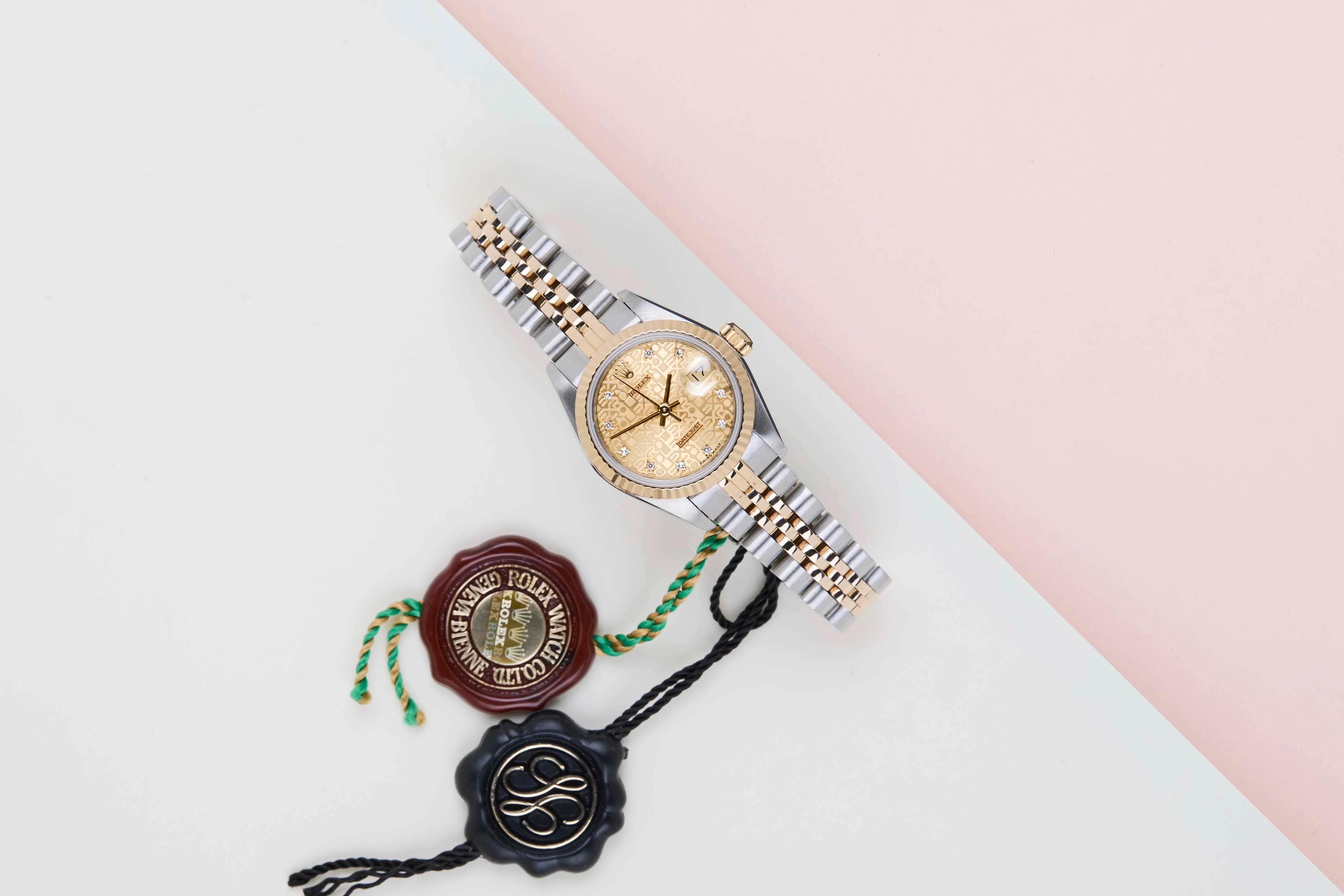Lady-Datejust 26 'Champagne Jubilee Diamond Dial - Jubilee' - Image 2