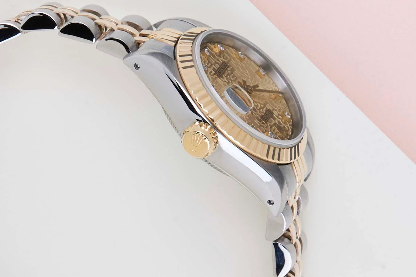 Lady-Datejust 26 'Champagne Jubilee Diamond Dial - Jubilee' - Image 8