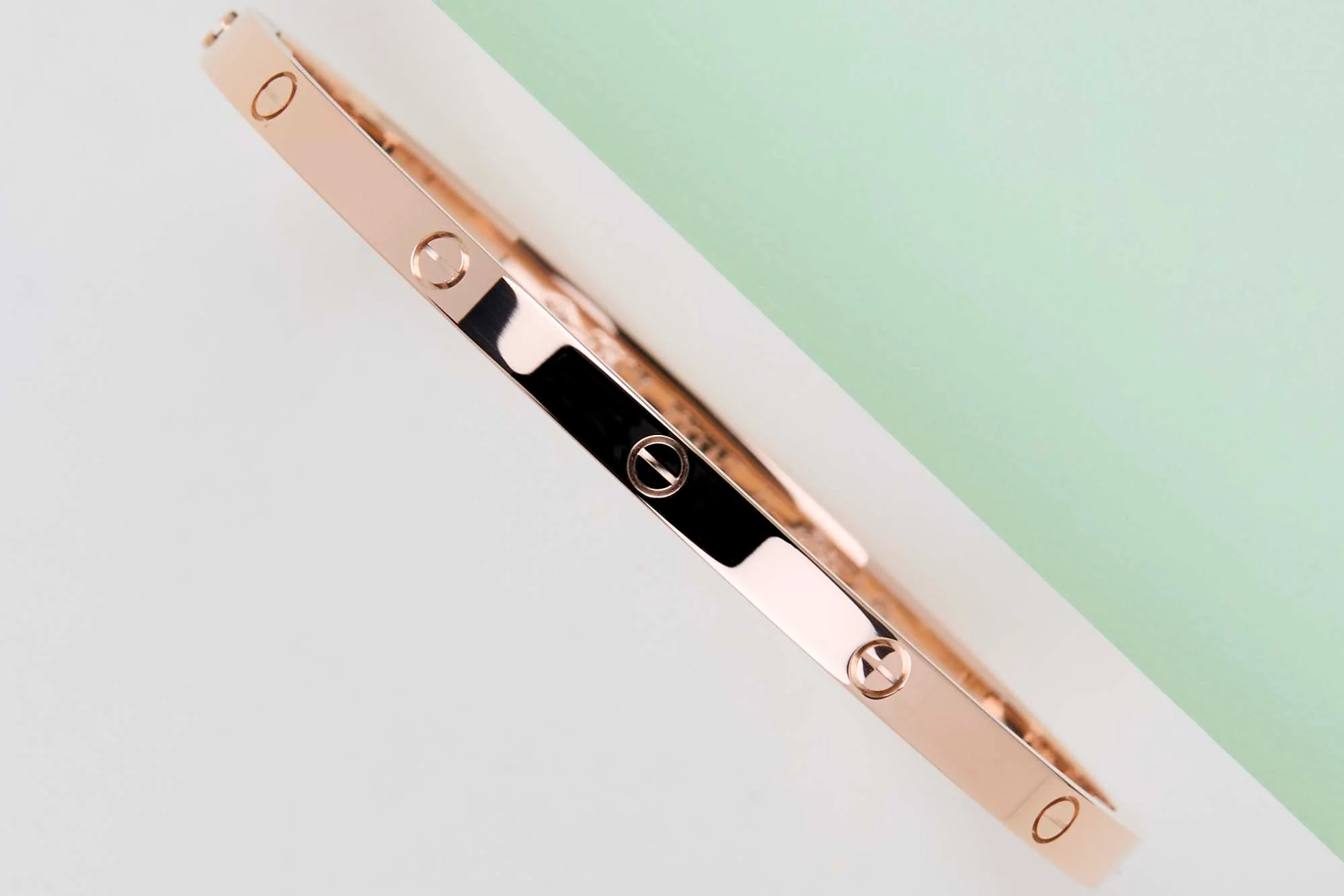 Love Bracelet Small - Rose Gold - Size 17 - B&P
