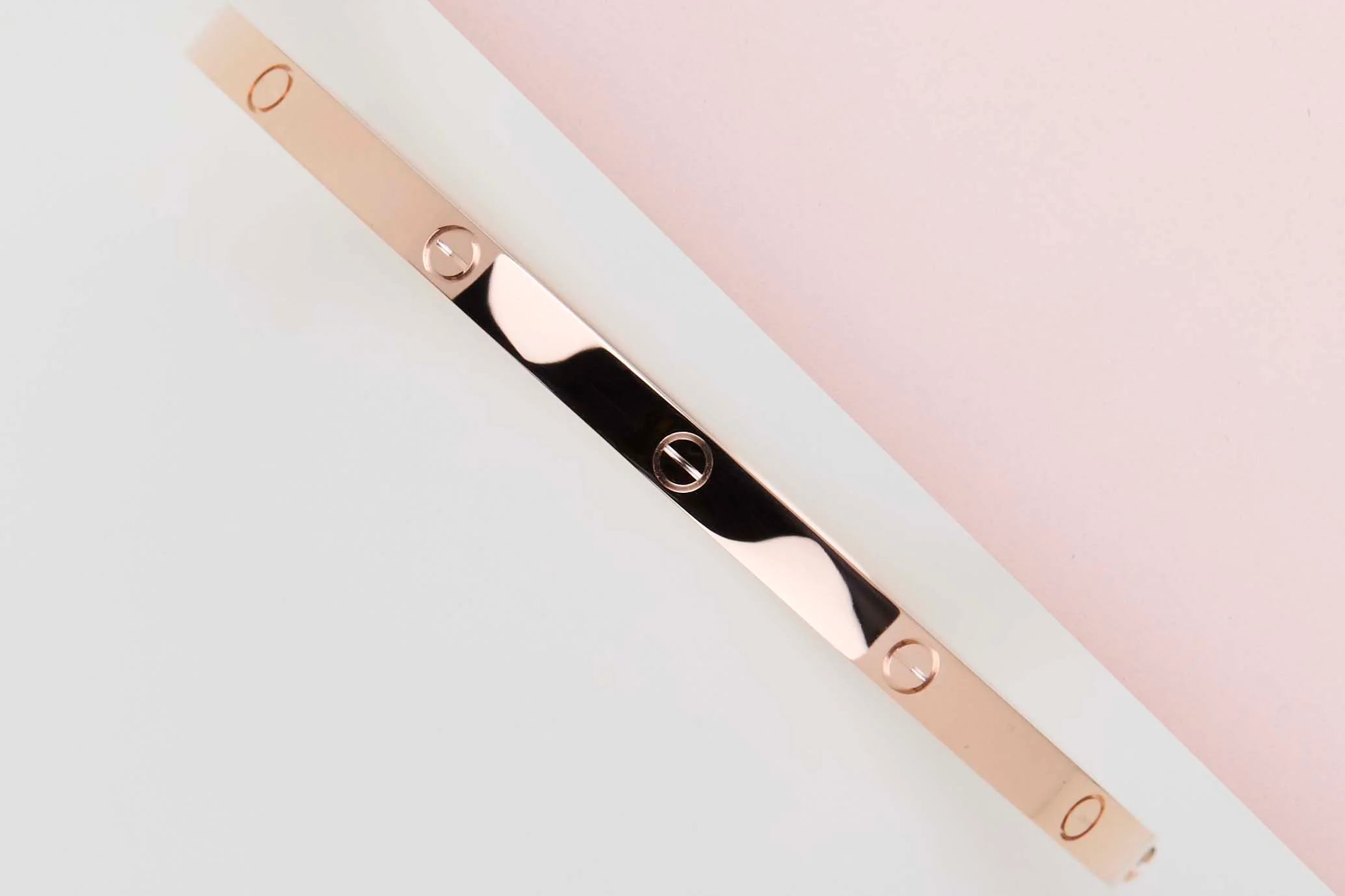 Love Bracelet Small - Rose Gold - Size 18 - B&P